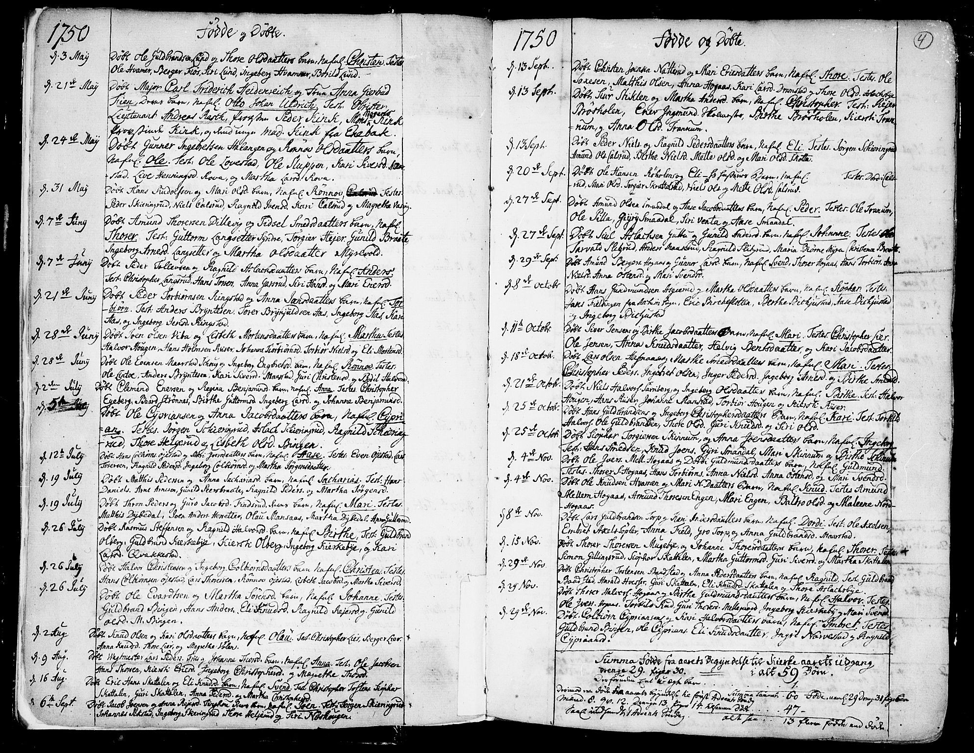 Trøgstad prestekontor Kirkebøker, SAO/A-10925/F/Fa/L0004: Ministerialbok nr. I 4, 1750-1784, s. 4