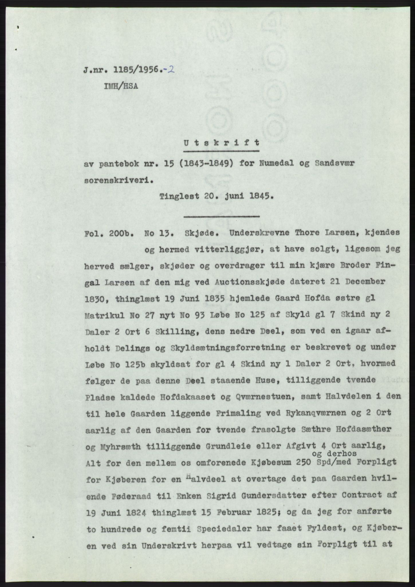 Statsarkivet i Kongsberg, SAKO/A-0001, 1956, s. 422