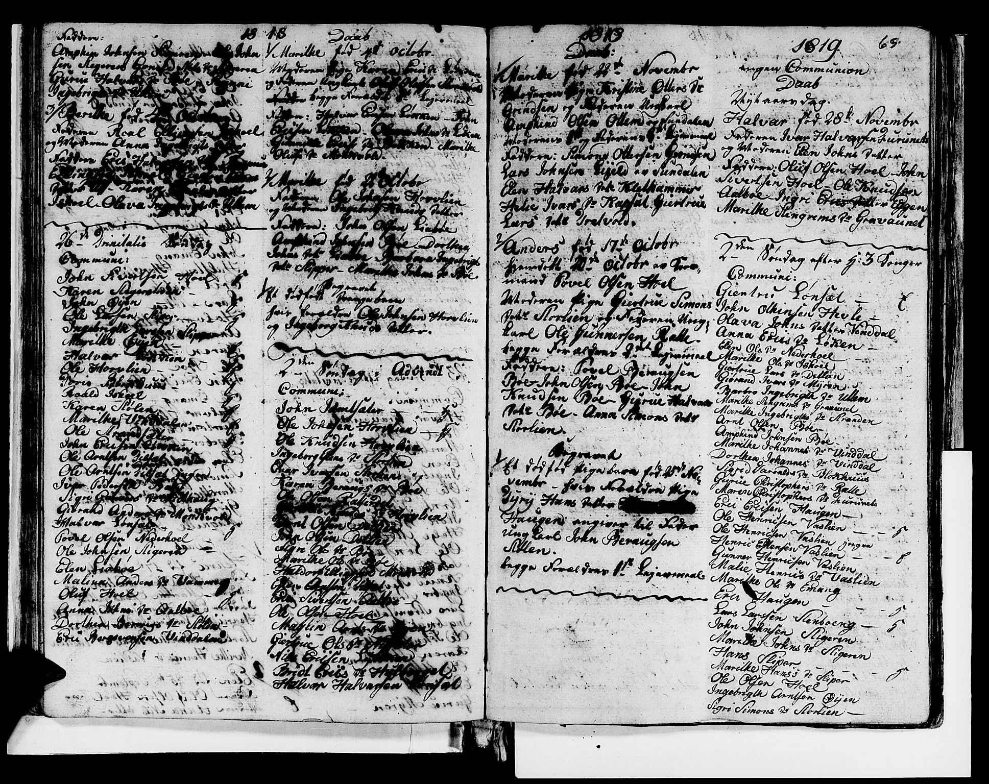 Ministerialprotokoller, klokkerbøker og fødselsregistre - Sør-Trøndelag, AV/SAT-A-1456/679/L0921: Klokkerbok nr. 679C01, 1792-1840, s. 69