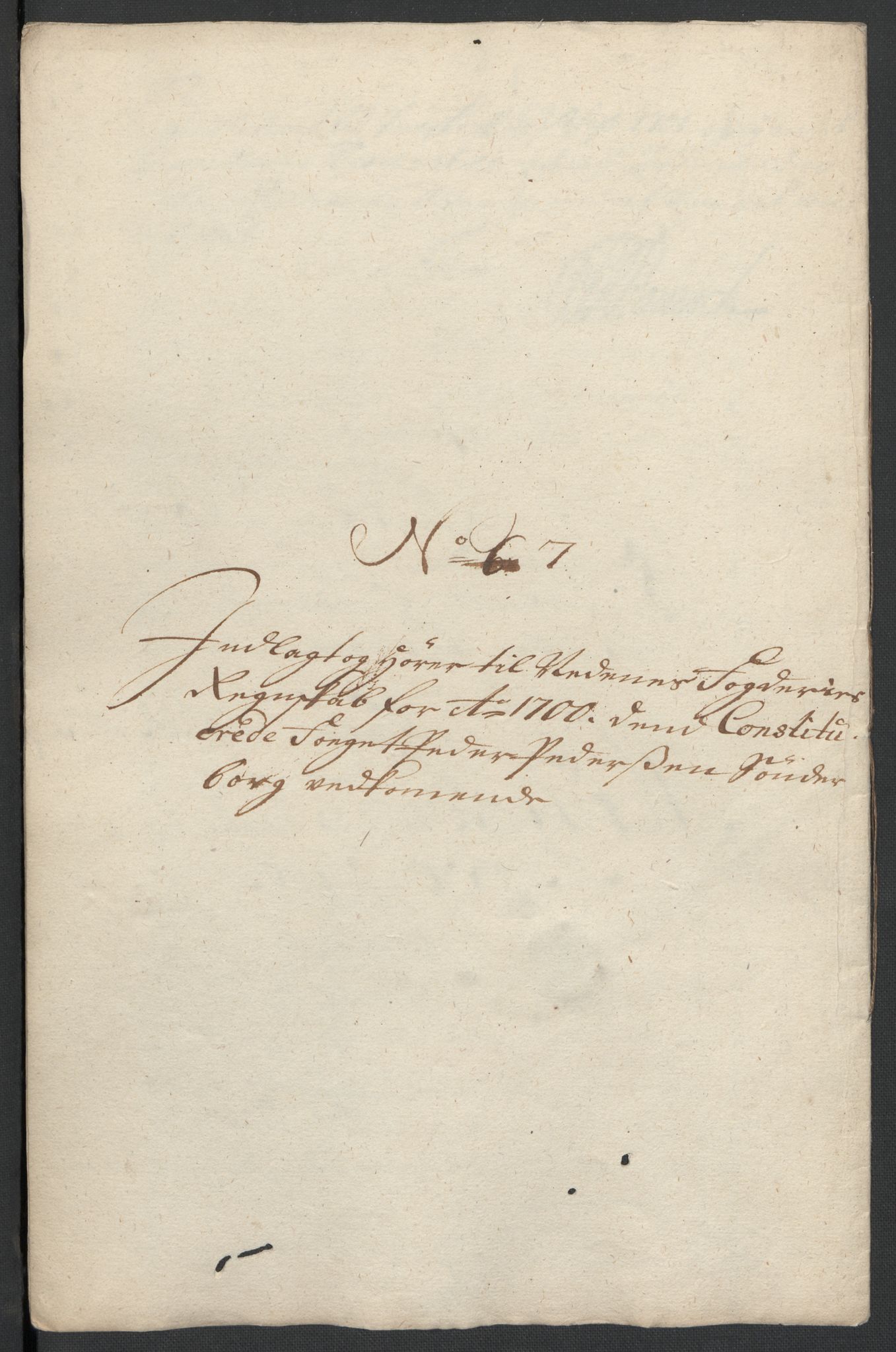 Rentekammeret inntil 1814, Reviderte regnskaper, Fogderegnskap, RA/EA-4092/R39/L2315: Fogderegnskap Nedenes, 1700-1701, s. 51