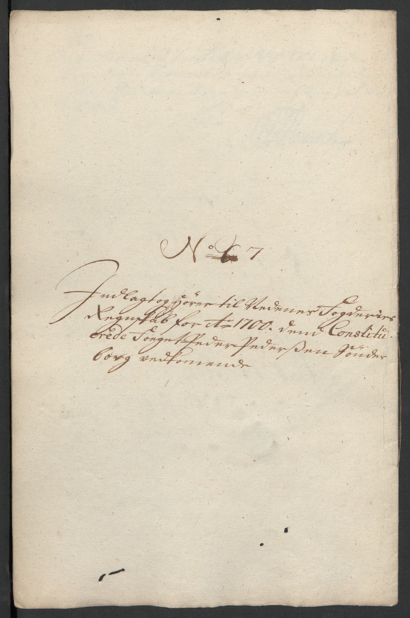 Rentekammeret inntil 1814, Reviderte regnskaper, Fogderegnskap, AV/RA-EA-4092/R39/L2315: Fogderegnskap Nedenes, 1700-1701, s. 51