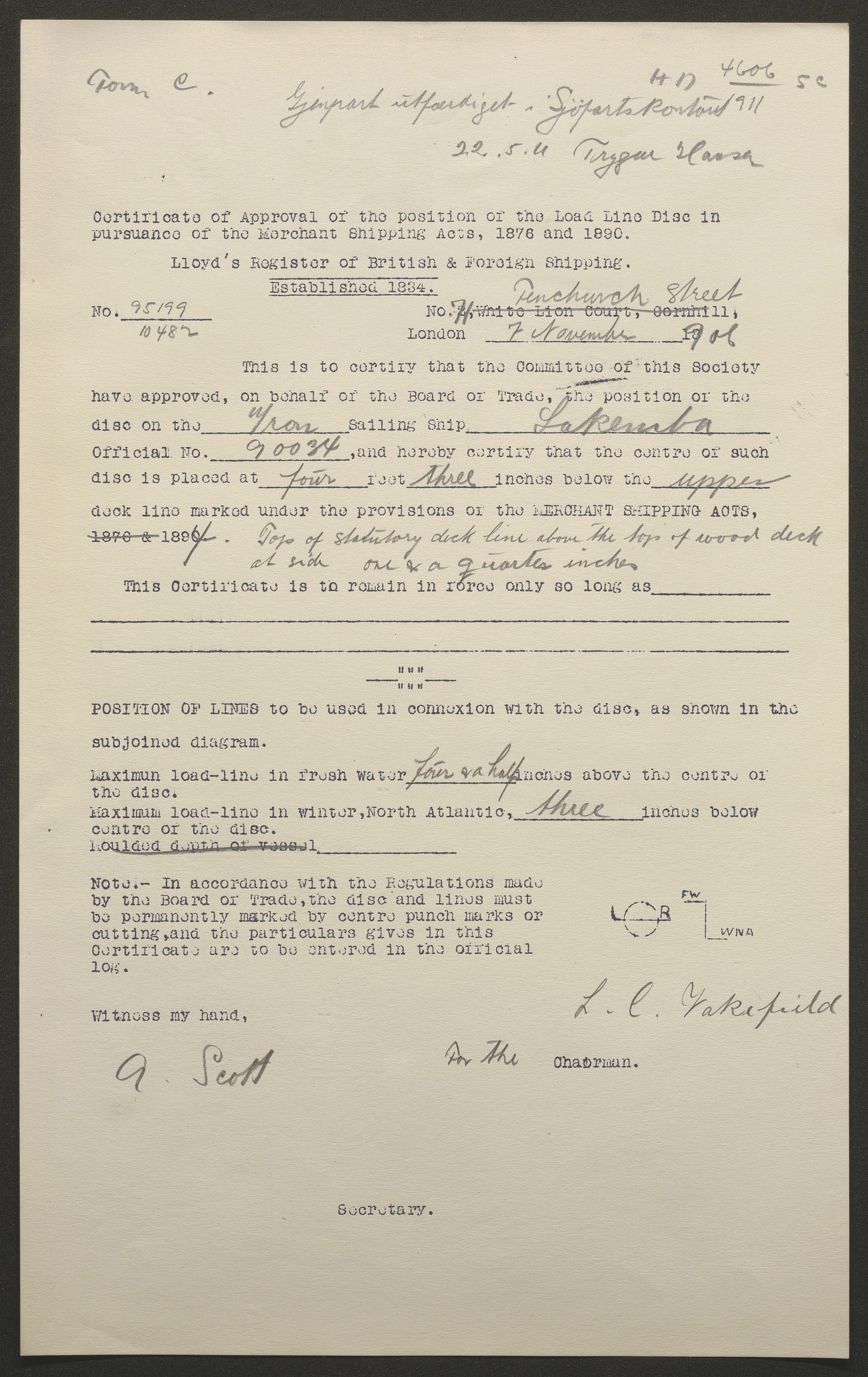 Sjøfartsdirektoratet med forløpere, skipsmapper slettede skip, AV/RA-S-4998/F/Fa/L0638: --, 1866-1933, s. 47