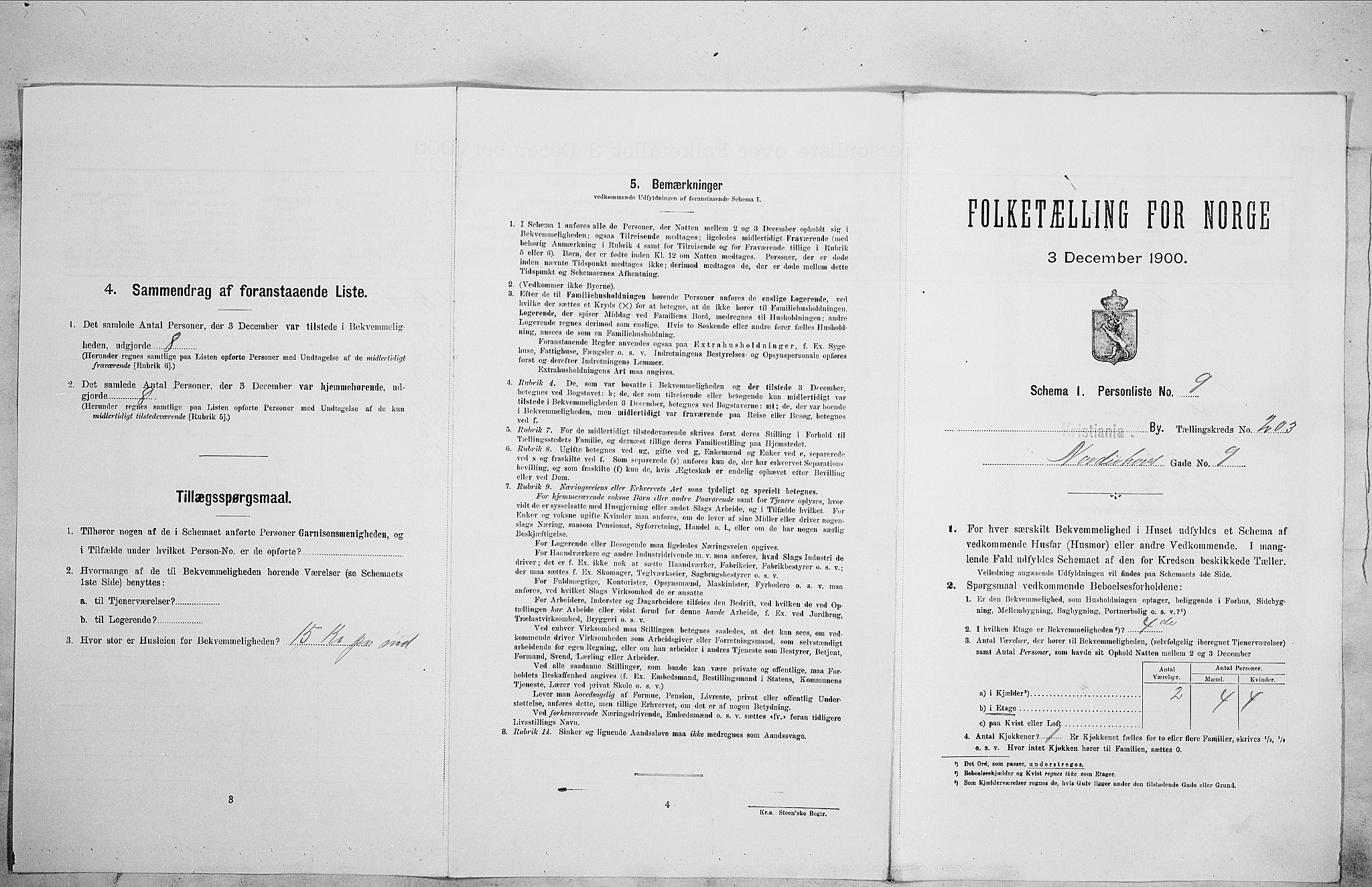 SAO, Folketelling 1900 for 0301 Kristiania kjøpstad, 1900, s. 65751