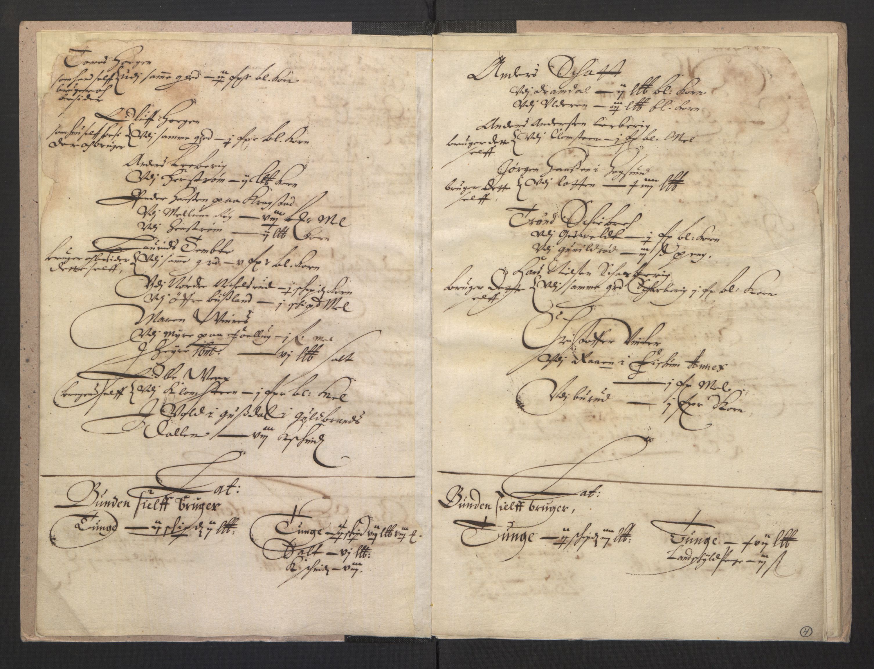 Rentekammeret inntil 1814, Realistisk ordnet avdeling, AV/RA-EA-4070/L/L0016/0006: Tønsberg lagdømme. Eiker, Modum, Sigdal og Sandsvær: / Jordebok over odels- og pantegods eid av allmuen på Eiker og over geistlig gods i Eiker len og prestegjeld, 1661, s. 3b-4a
