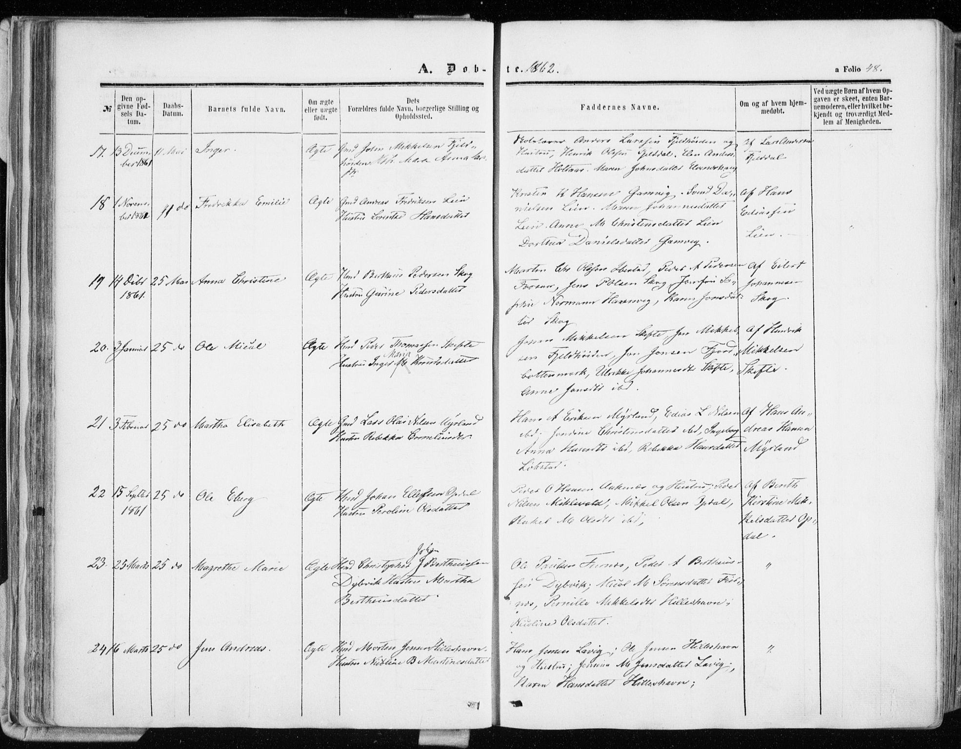 Ibestad sokneprestembete, AV/SATØ-S-0077/H/Ha/Haa/L0009kirke: Ministerialbok nr. 9, 1859-1868, s. 48