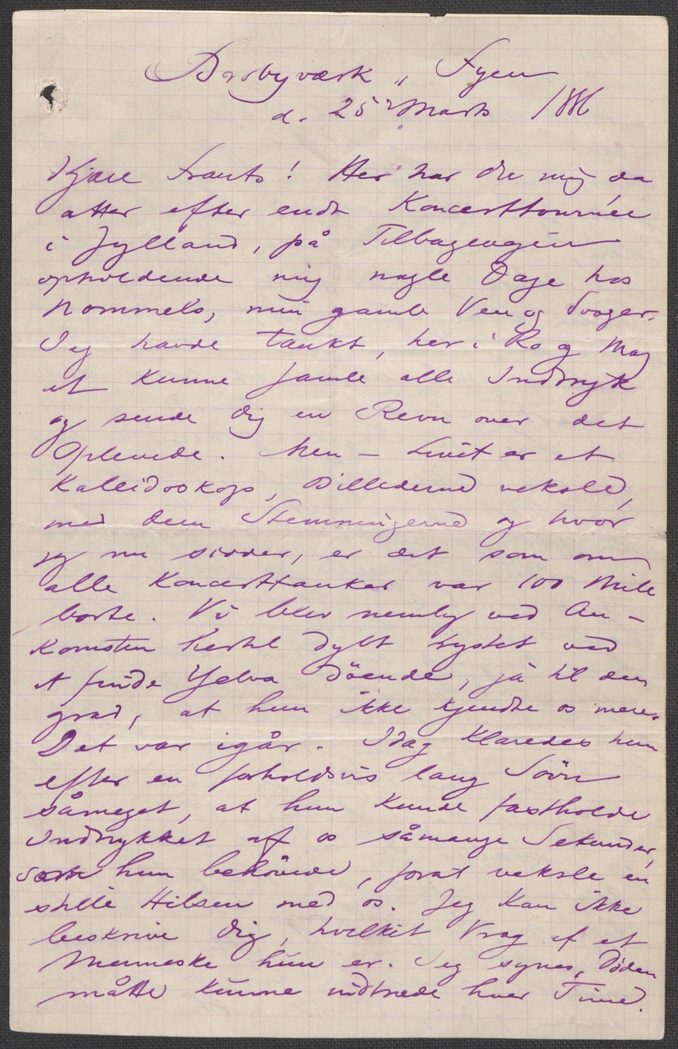 Beyer, Frants, RA/PA-0132/F/L0001: Brev fra Edvard Grieg til Frantz Beyer og "En del optegnelser som kan tjene til kommentar til brevene" av Marie Beyer, 1872-1907, s. 180