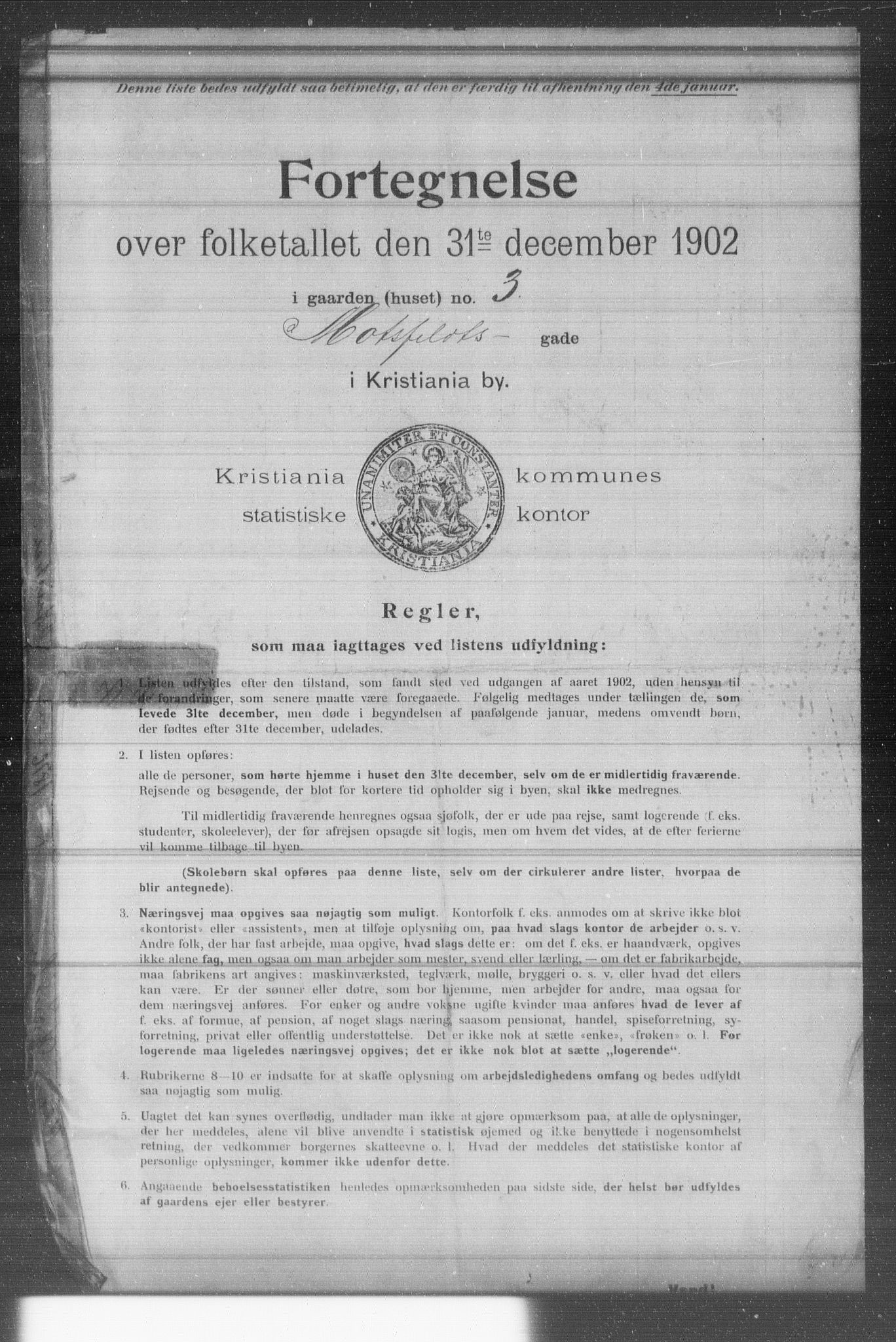 OBA, Kommunal folketelling 31.12.1902 for Kristiania kjøpstad, 1902, s. 12519