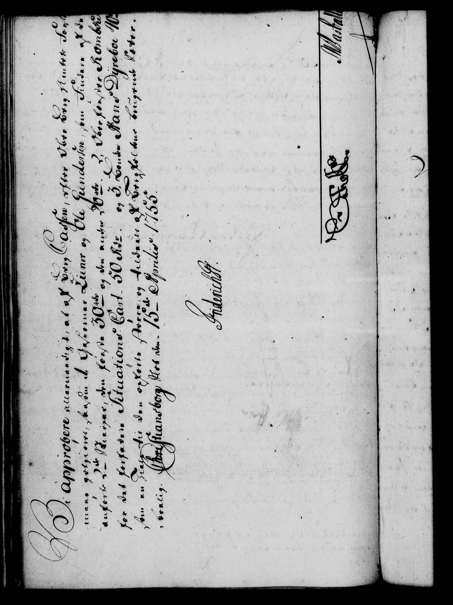 Rentekammeret, Kammerkanselliet, AV/RA-EA-3111/G/Gf/Gfa/L0037: Norsk relasjons- og resolusjonsprotokoll (merket RK 52.37), 1755, s. 212