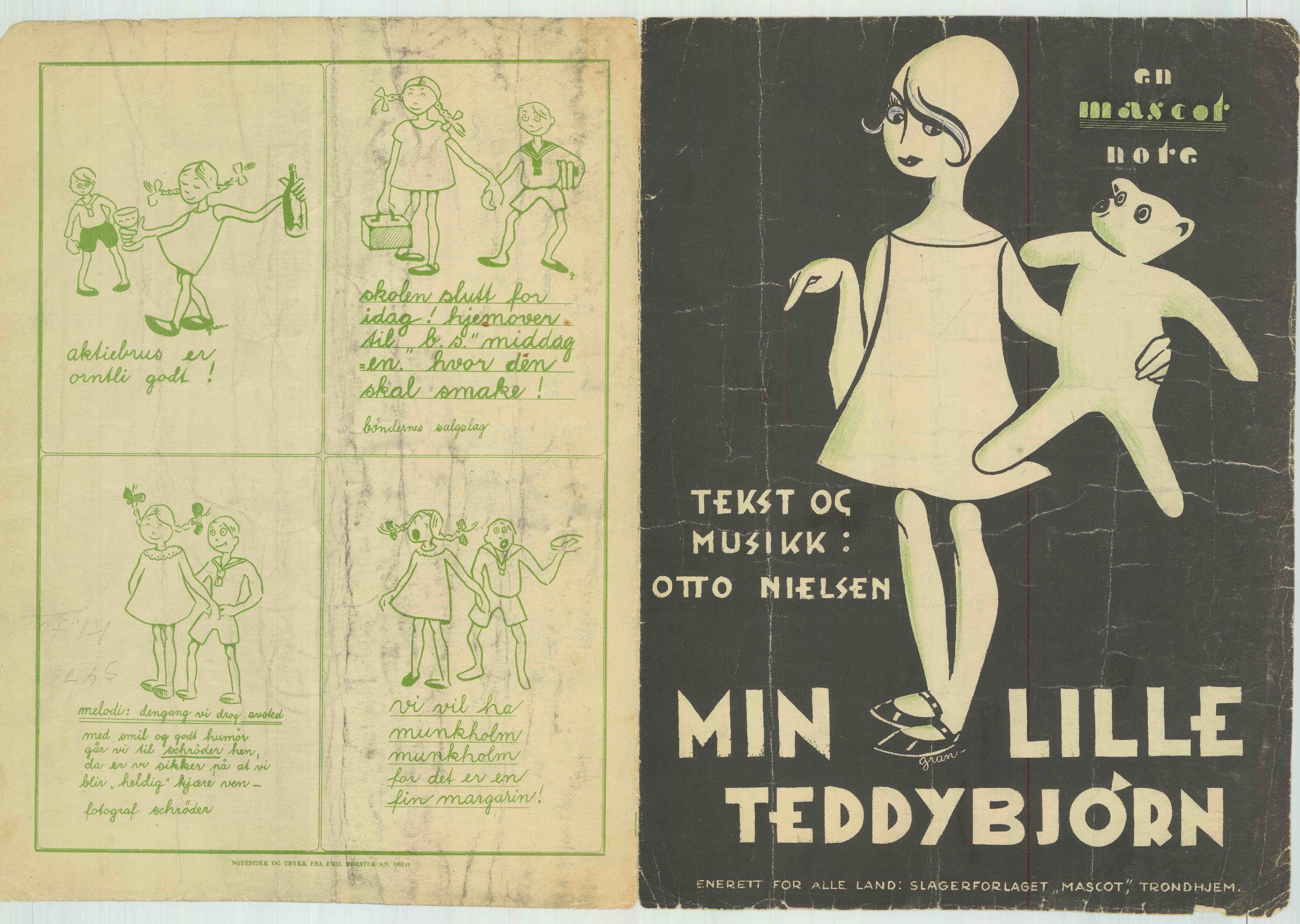 Otto Nielsen, TRKO/PA-1176/F/L0016/0200: Noter / Min lille Teddybjørn (2), 1930