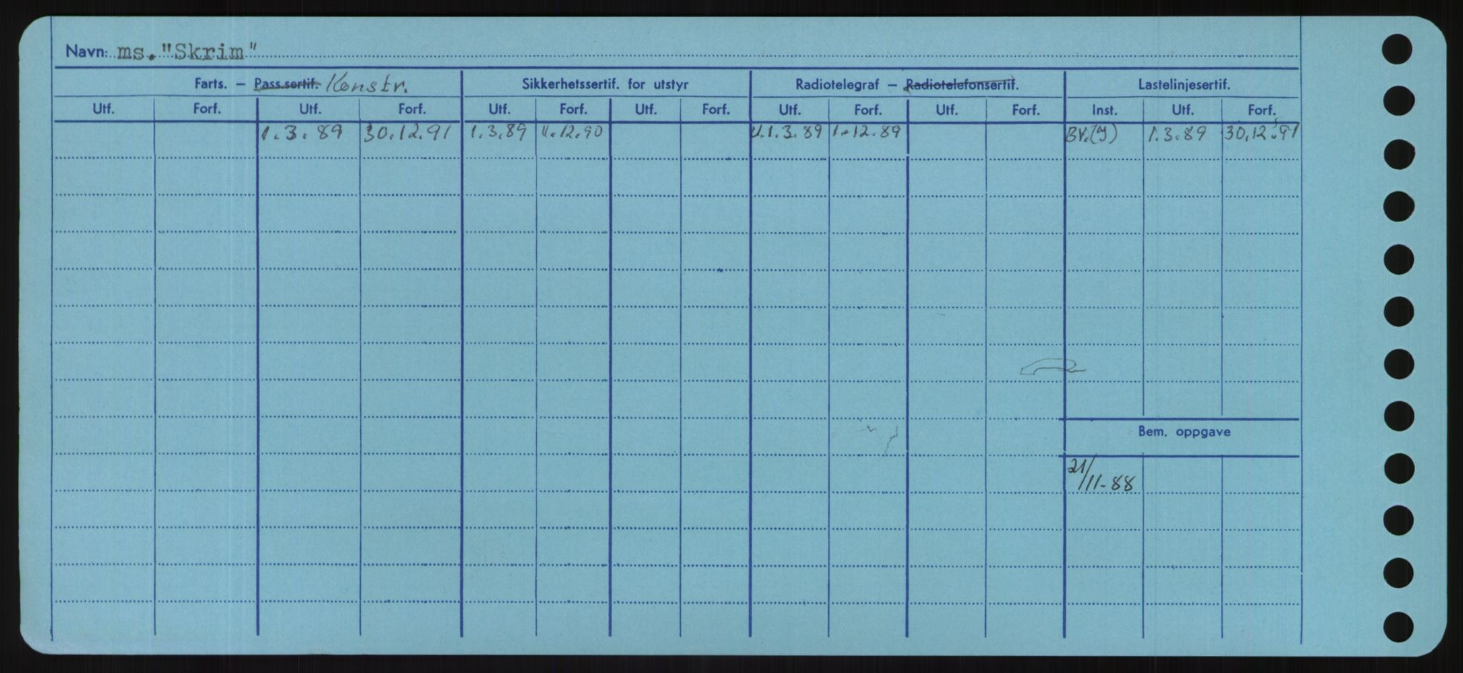 Sjøfartsdirektoratet med forløpere, Skipsmålingen, RA/S-1627/H/Hd/L0034: Fartøy, Sk-Slå, s. 278