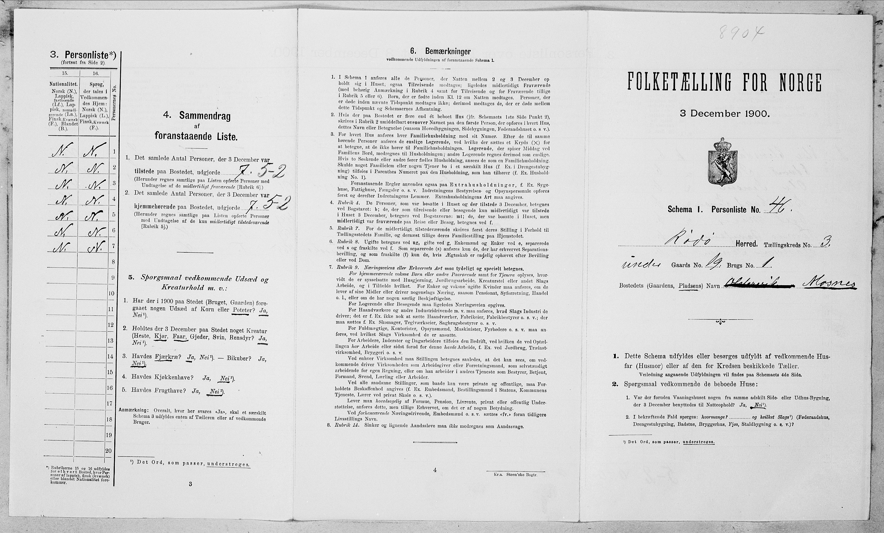 SAT, Folketelling 1900 for 1836 Rødøy herred, 1900, s. 378
