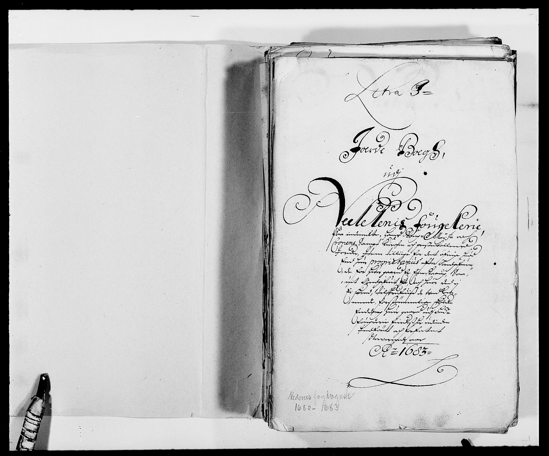 Rentekammeret inntil 1814, Reviderte regnskaper, Fogderegnskap, AV/RA-EA-4092/R39/L2305: Fogderegnskap Nedenes, 1683, s. 2