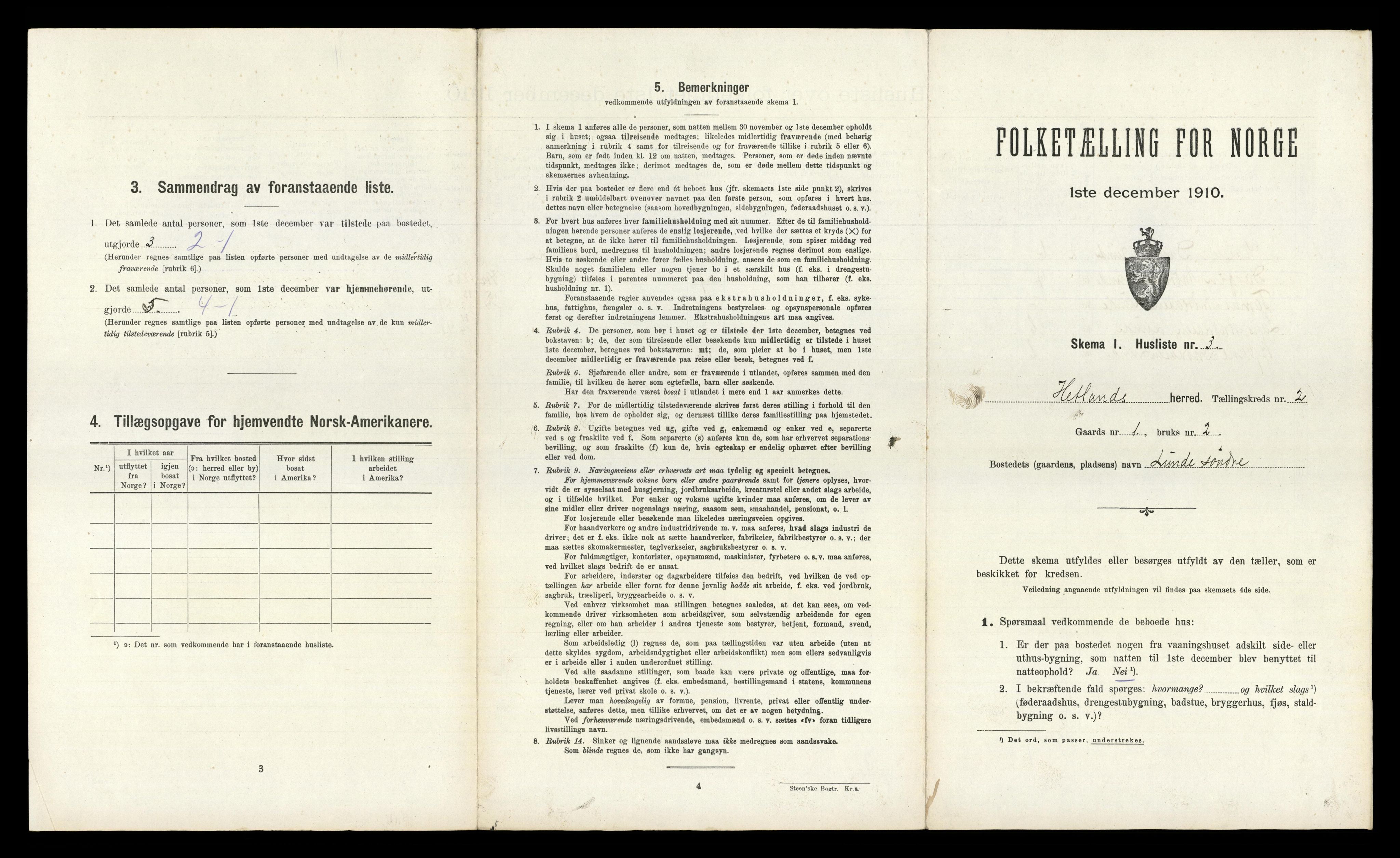 RA, Folketelling 1910 for 1126 Hetland herred, 1910, s. 311