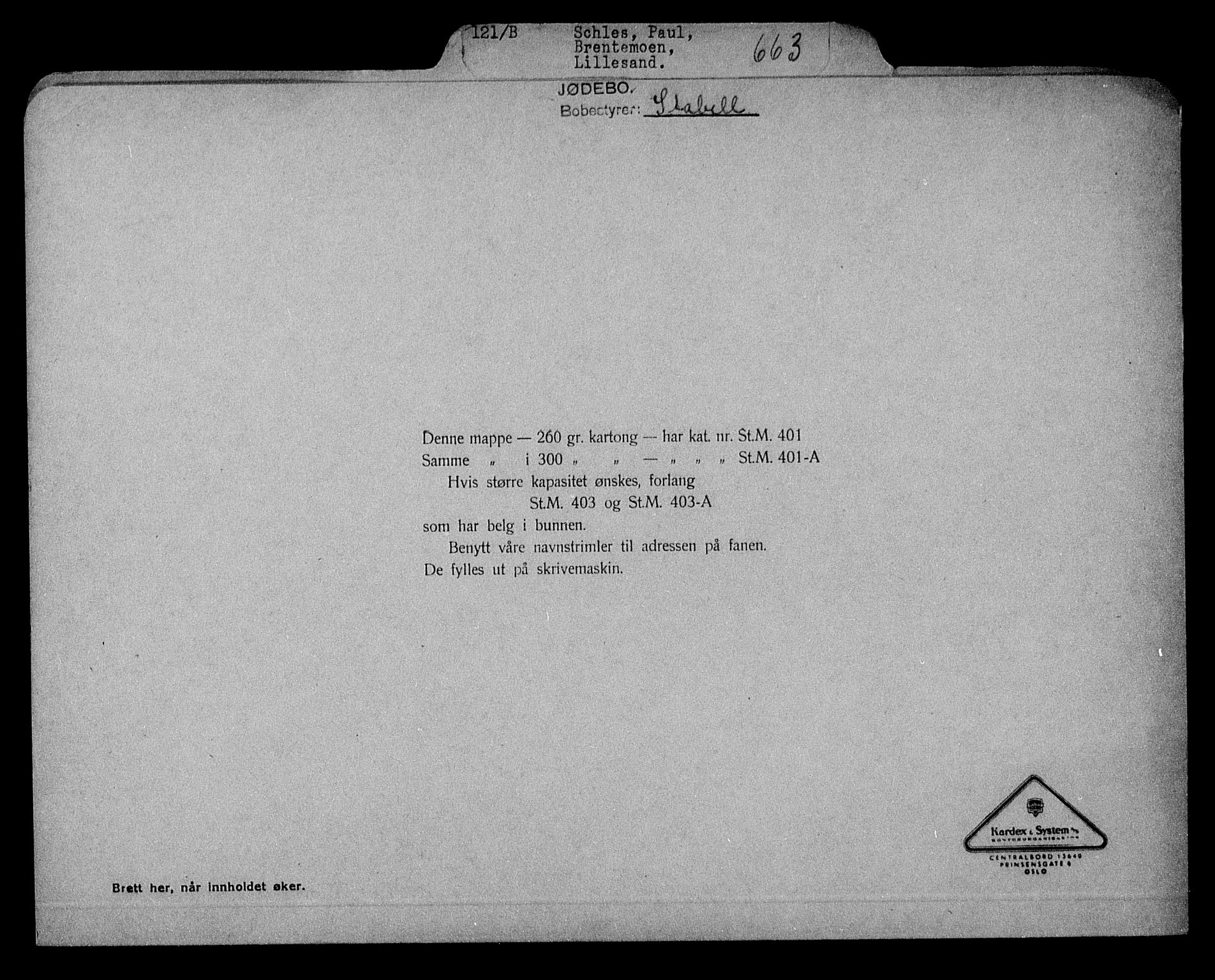 Justisdepartementet, Tilbakeføringskontoret for inndratte formuer, RA/S-1564/H/Hc/Hcd/L1006: --, 1945-1947, s. 13