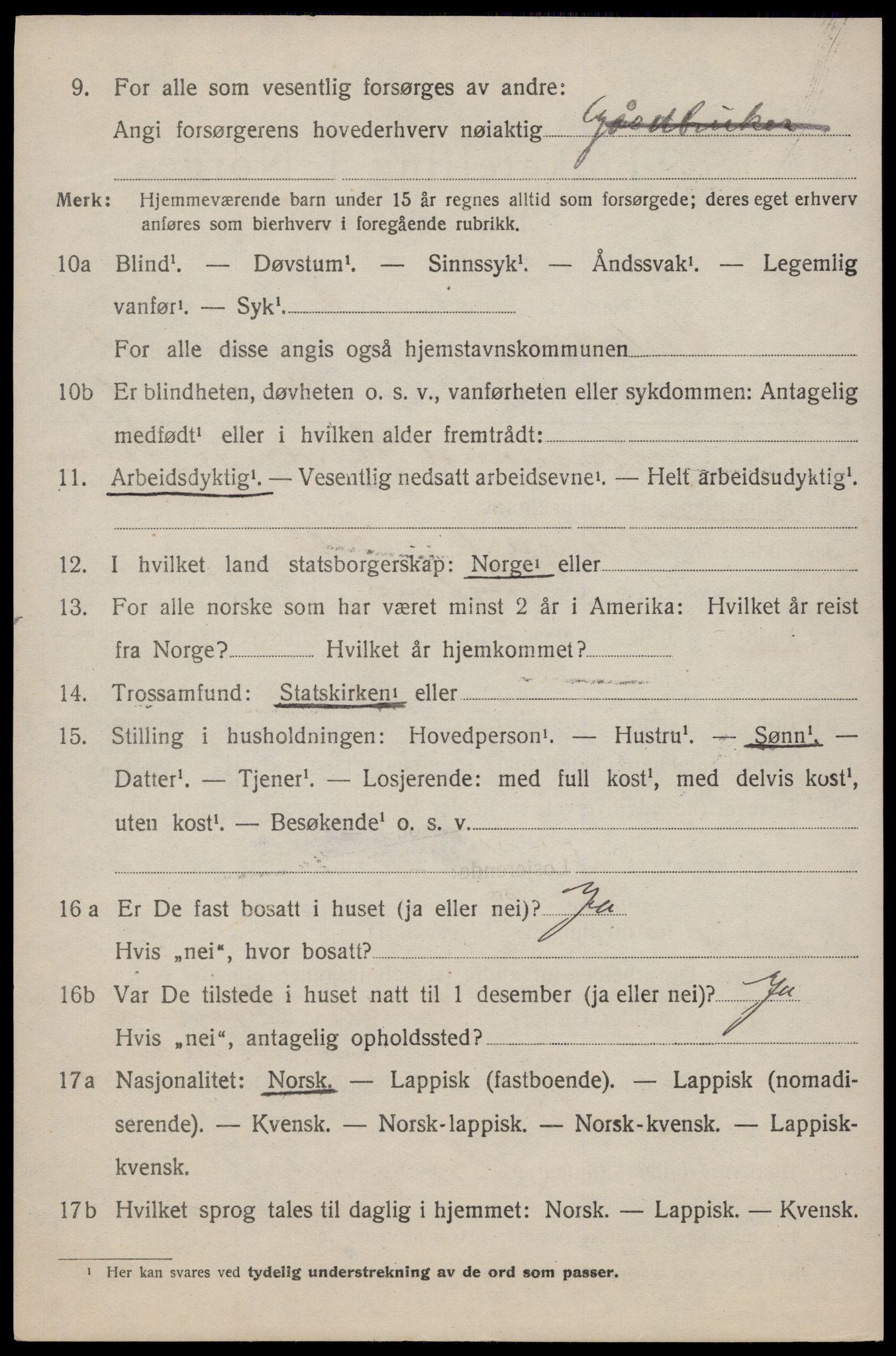 SAT, Folketelling 1920 for 1859 Flakstad herred, 1920, s. 3558