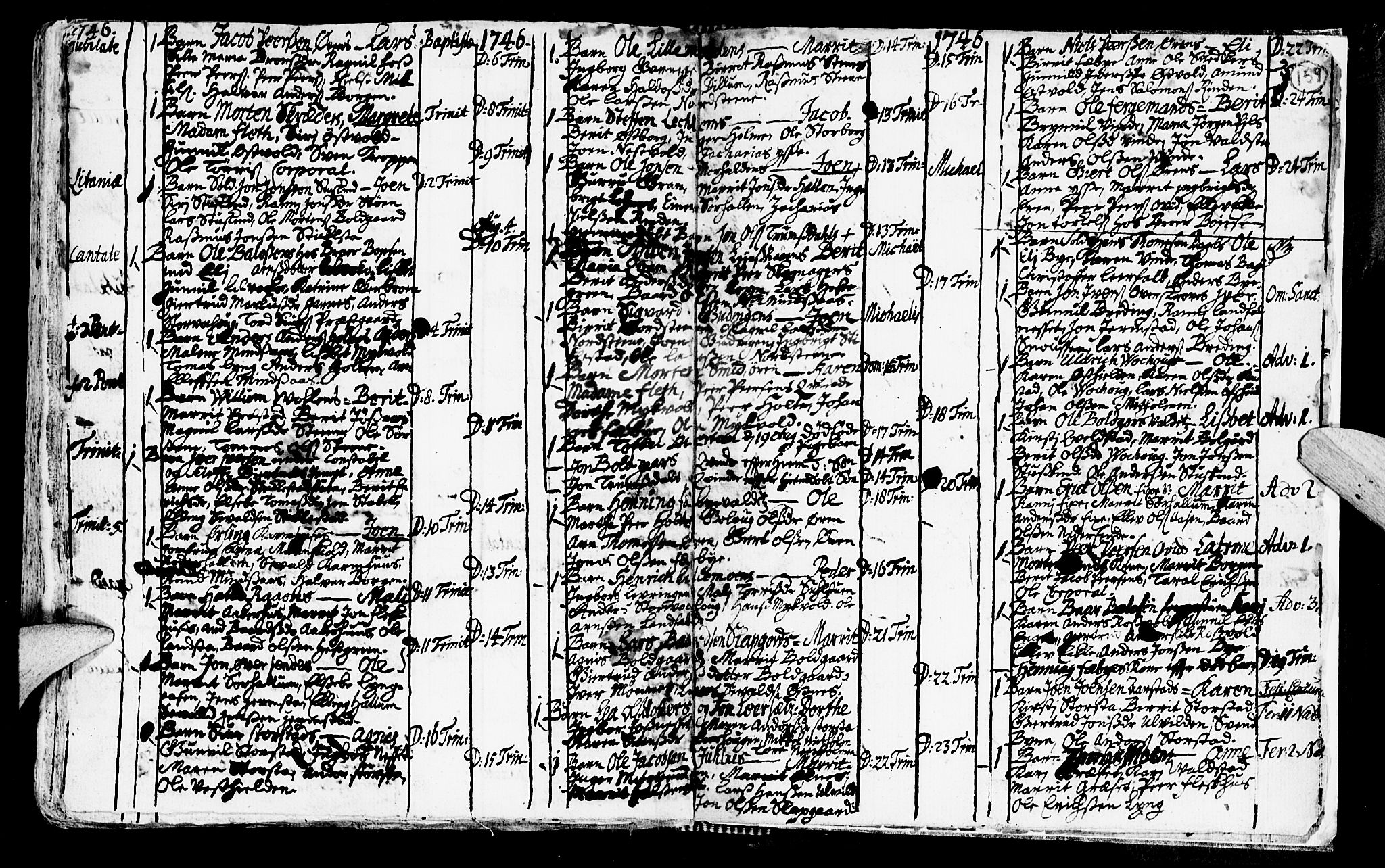 Ministerialprotokoller, klokkerbøker og fødselsregistre - Nord-Trøndelag, AV/SAT-A-1458/723/L0230: Ministerialbok nr. 723A01, 1705-1747, s. 159