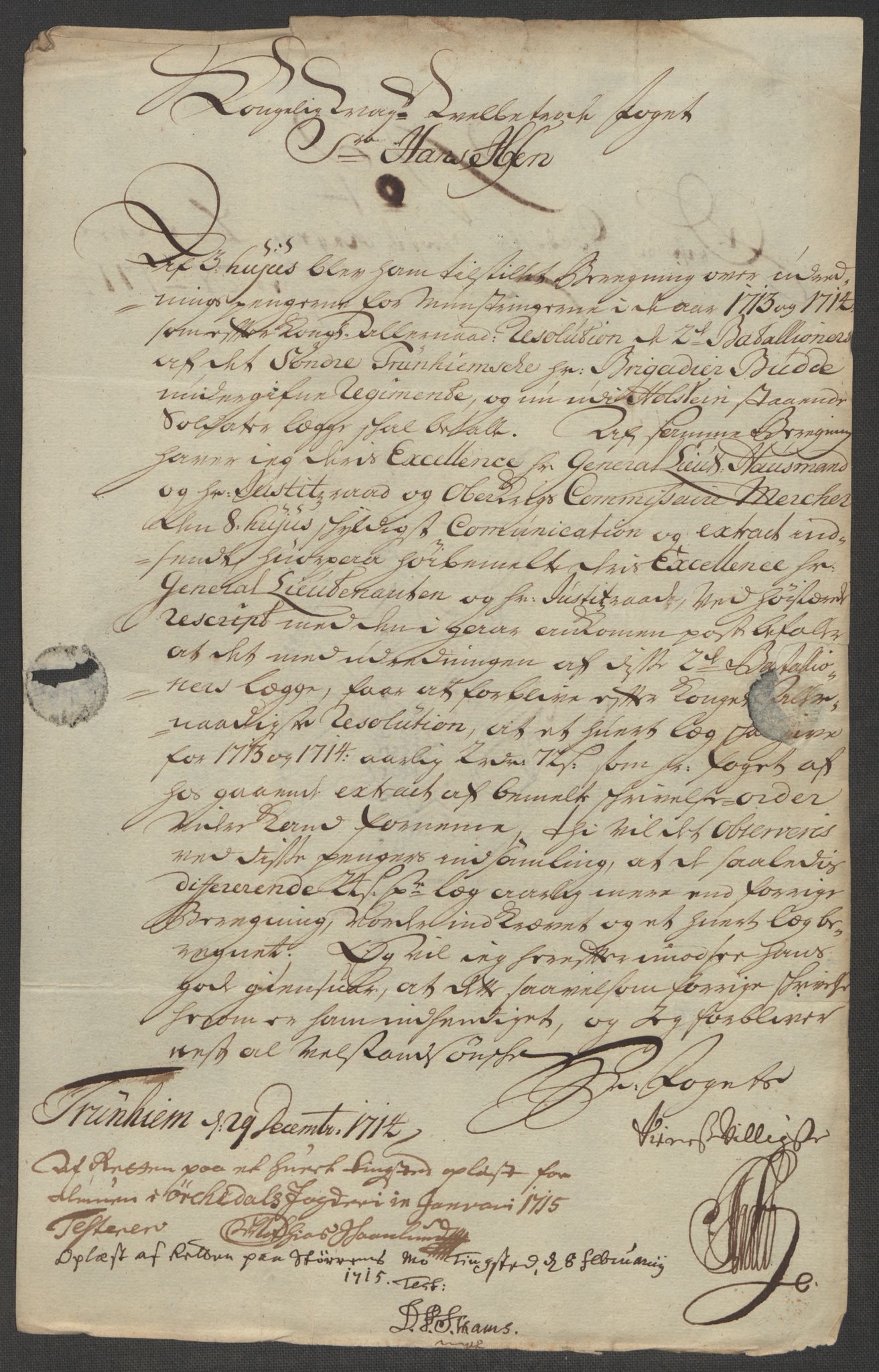 Rentekammeret inntil 1814, Reviderte regnskaper, Fogderegnskap, RA/EA-4092/R60/L3965: Fogderegnskap Orkdal og Gauldal, 1714, s. 147