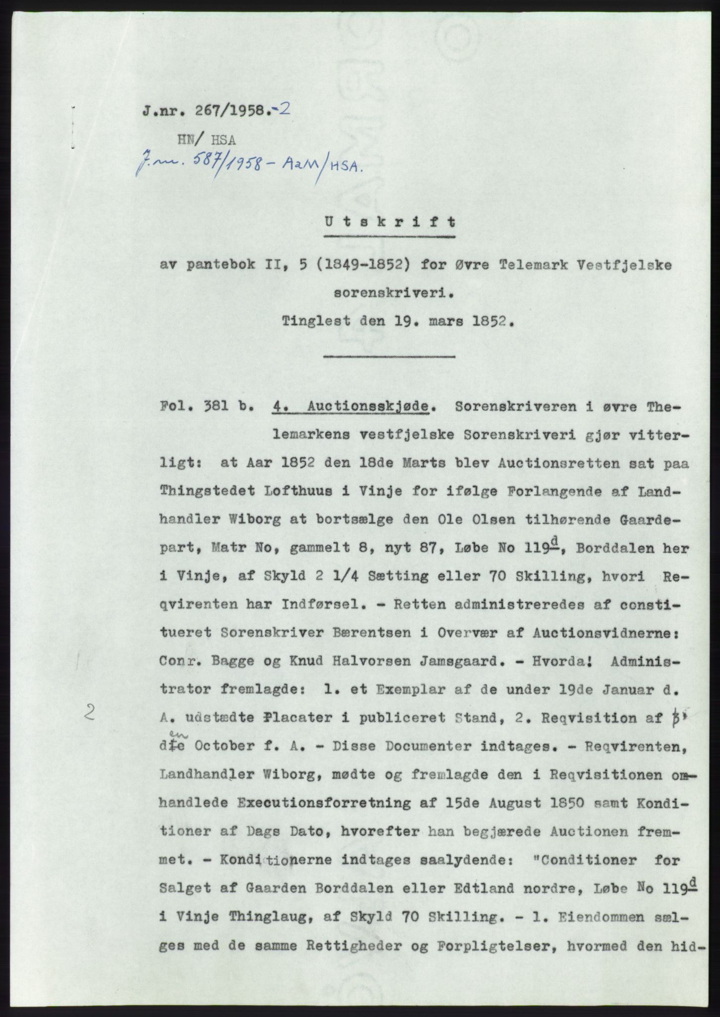 Statsarkivet i Kongsberg, SAKO/A-0001, 1958, s. 105