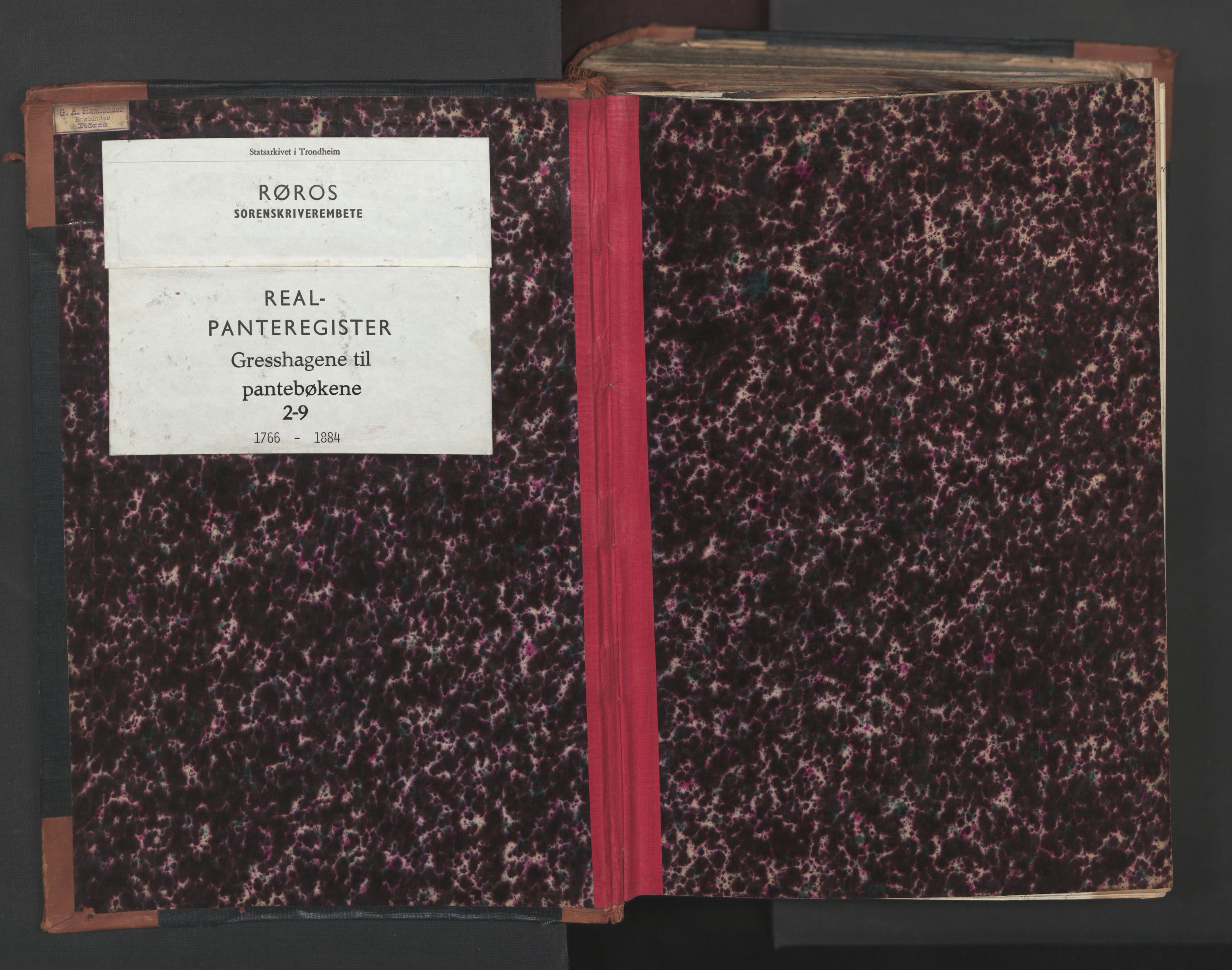 Røros sorenskriveri, SAT/A-0023/2/2A/L0001: Panteregister nr. 1, 1766-1884