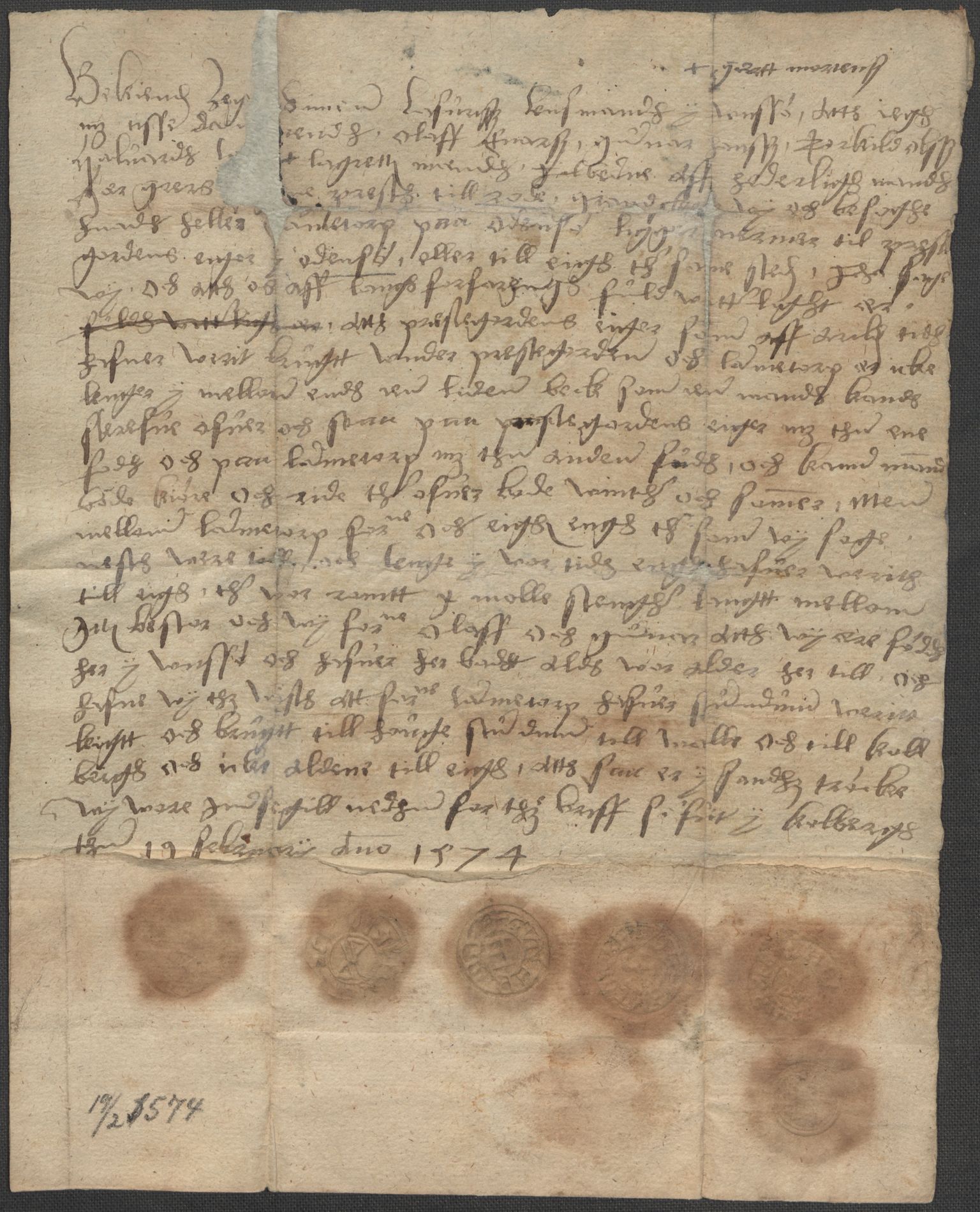 Riksarkivets diplomsamling, RA/EA-5965/F15/L0005: Prestearkiv - Østfold, 1572-1830, s. 5