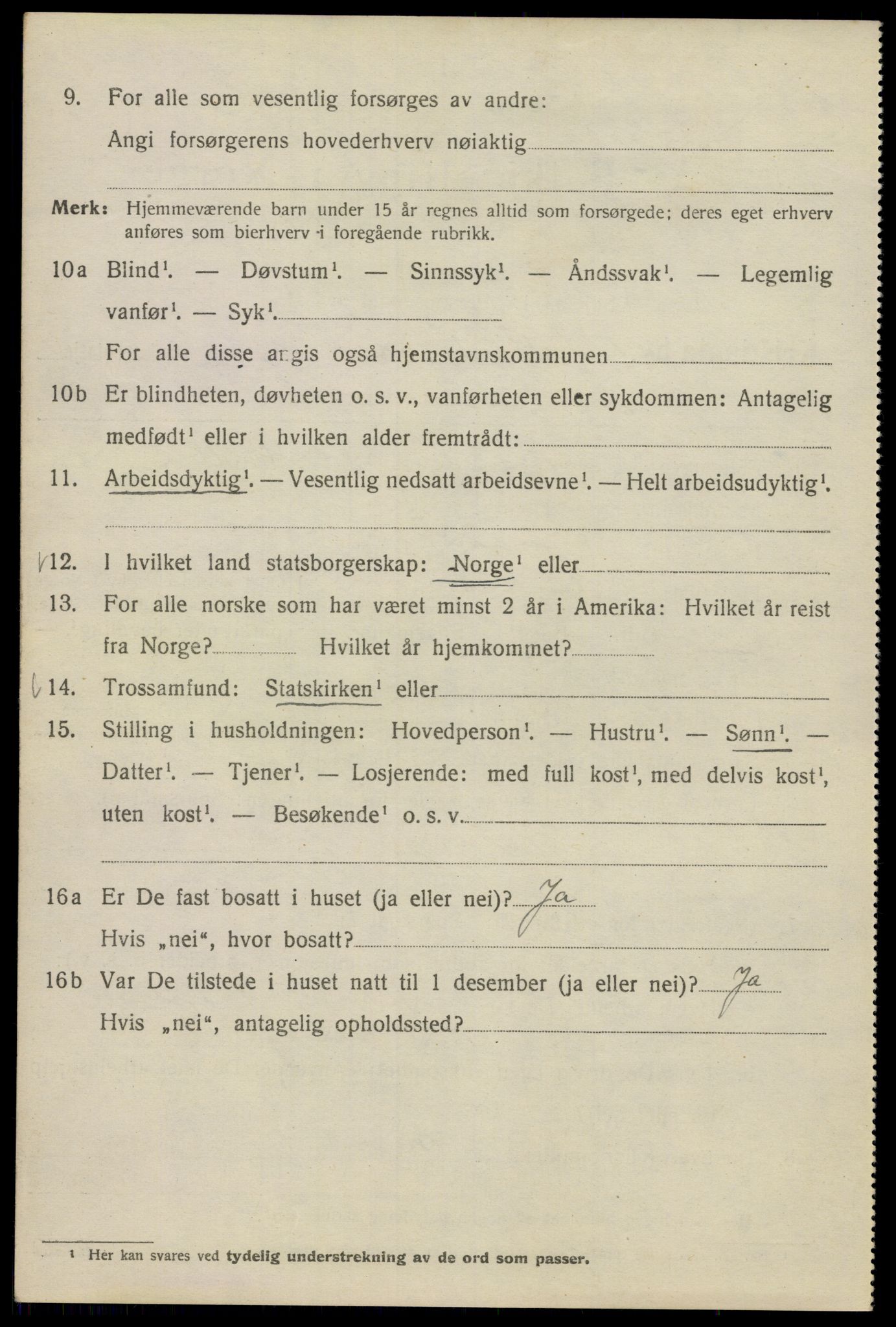 SAO, Folketelling 1920 for 0301 Kristiania kjøpstad, 1920, s. 151436