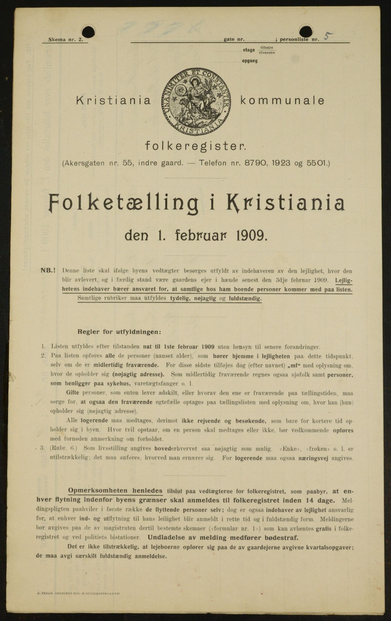 OBA, Kommunal folketelling 1.2.1909 for Kristiania kjøpstad, 1909, s. 24578