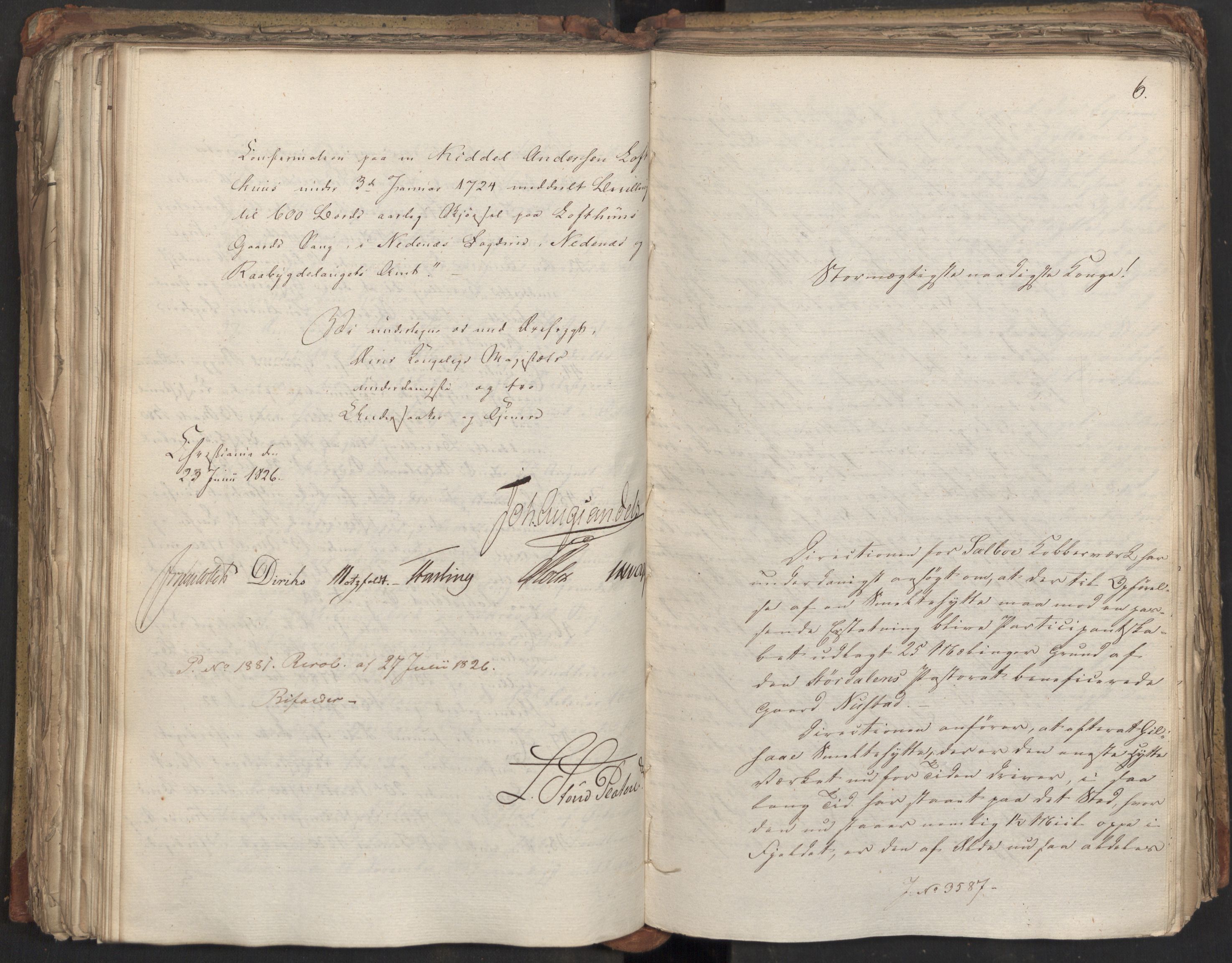 Statsrådsavdelingen i Stockholm, AV/RA-S-1003/D/Da/L0047: Regjeringsinnstillinger nr. 3501-3659, 1826, s. 248