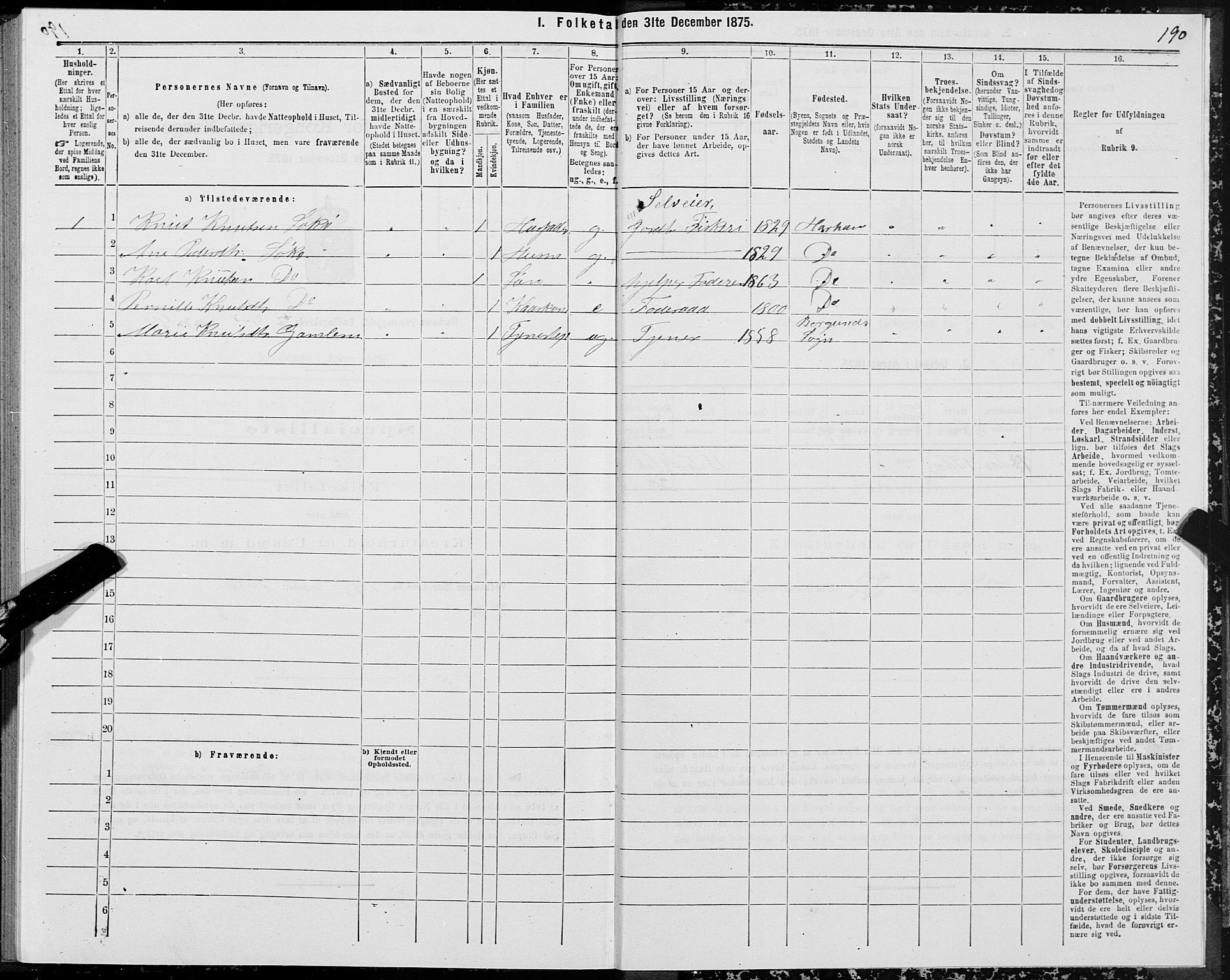 SAT, Folketelling 1875 for 1534P Haram prestegjeld, 1875, s. 2190