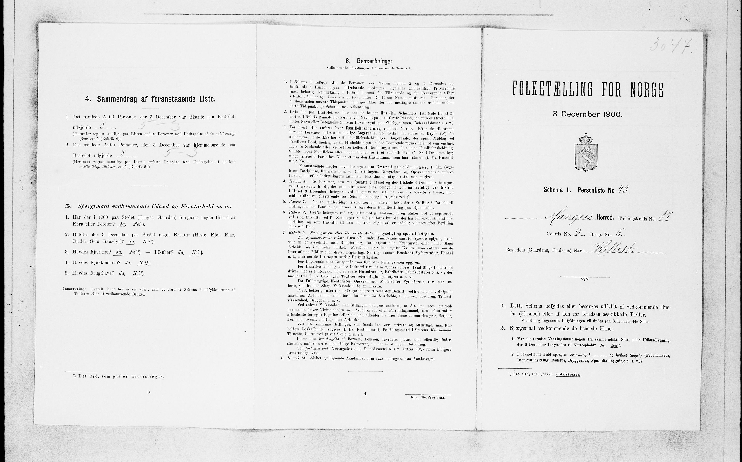 SAB, Folketelling 1900 for 1261 Manger herred, 1900, s. 1659