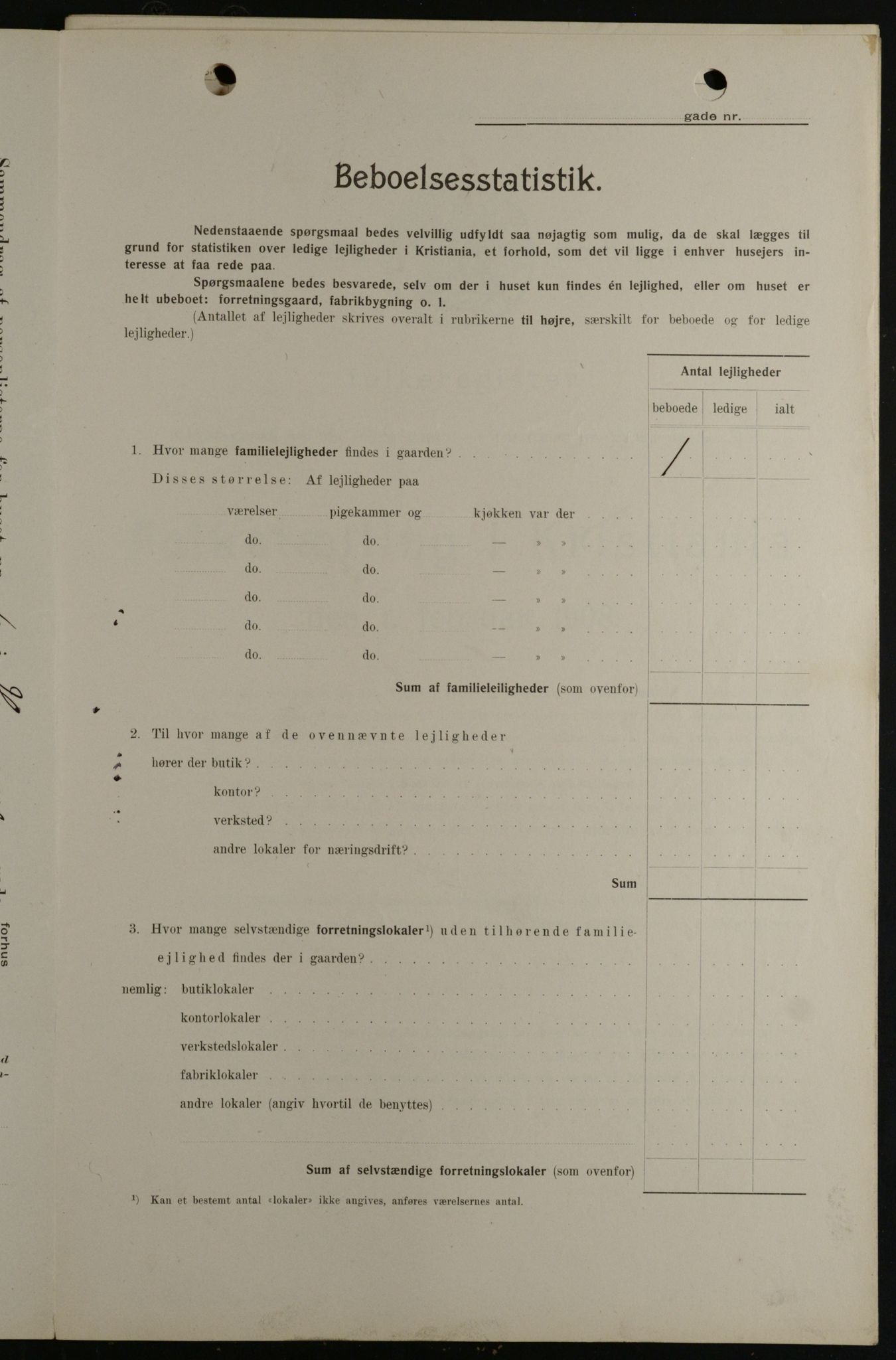 OBA, Kommunal folketelling 1.2.1908 for Kristiania kjøpstad, 1908, s. 30966