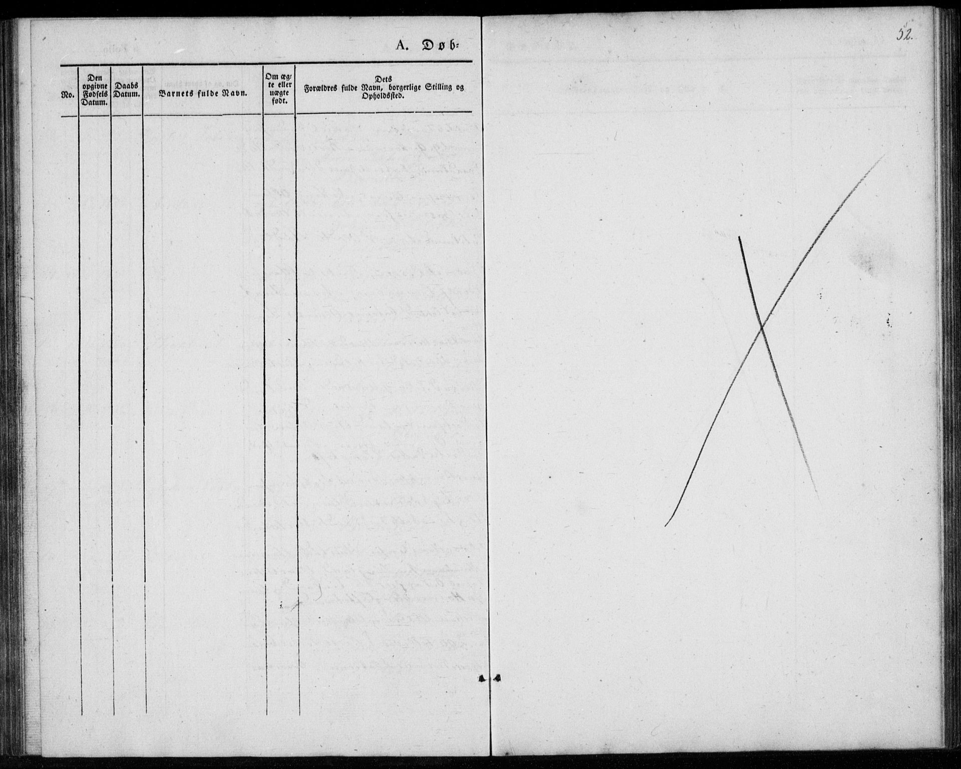 Lyngdal sokneprestkontor, AV/SAK-1111-0029/F/Fa/Fab/L0001: Ministerialbok nr. A 1, 1838-1860, s. 52
