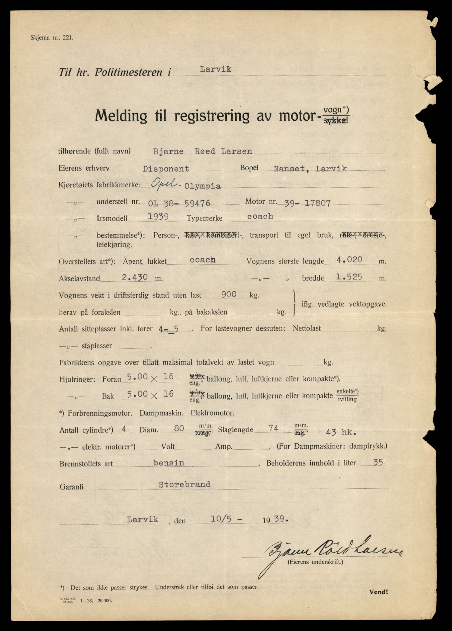 Møre og Romsdal vegkontor - Ålesund trafikkstasjon, AV/SAT-A-4099/F/Fe/L0046: Registreringskort for kjøretøy T 14445 - T 14579, 1927-1998