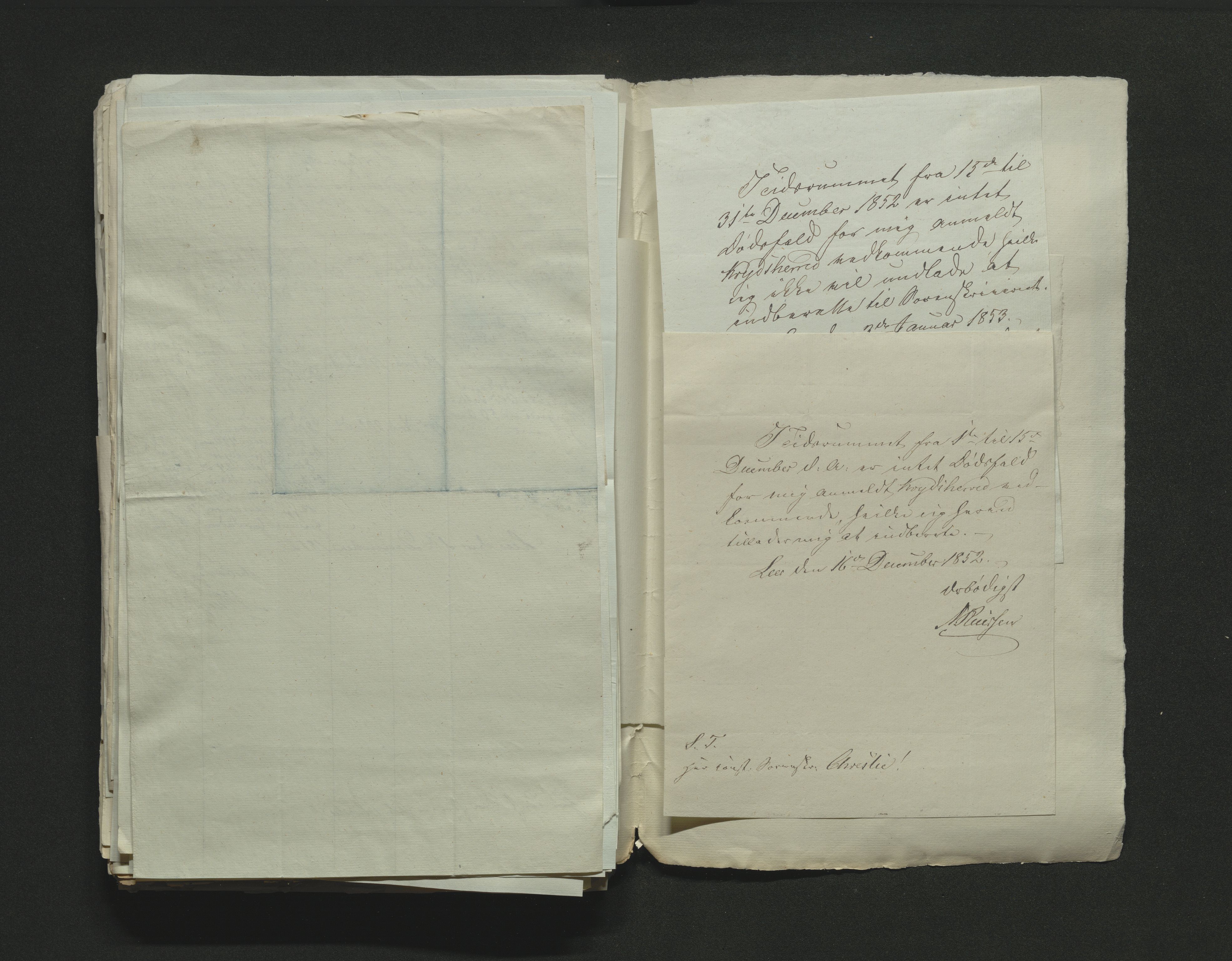 Eiker, Modum og Sigdal sorenskriveri, AV/SAKO-A-123/H/Ha/Hab/L0008: Dødsfallsmeldinger, 1850-1853
