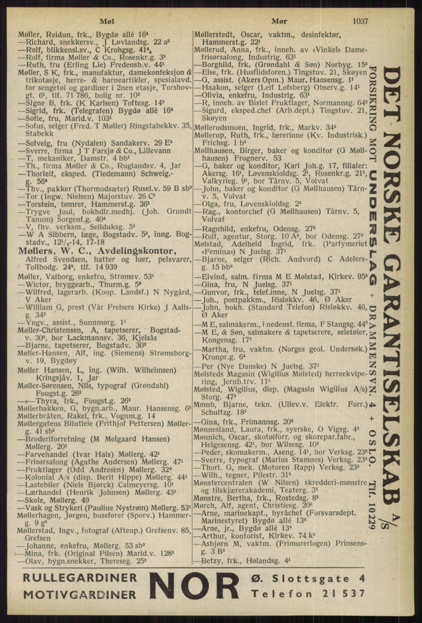 Kristiania/Oslo adressebok, PUBL/-, 1936, s. 1037