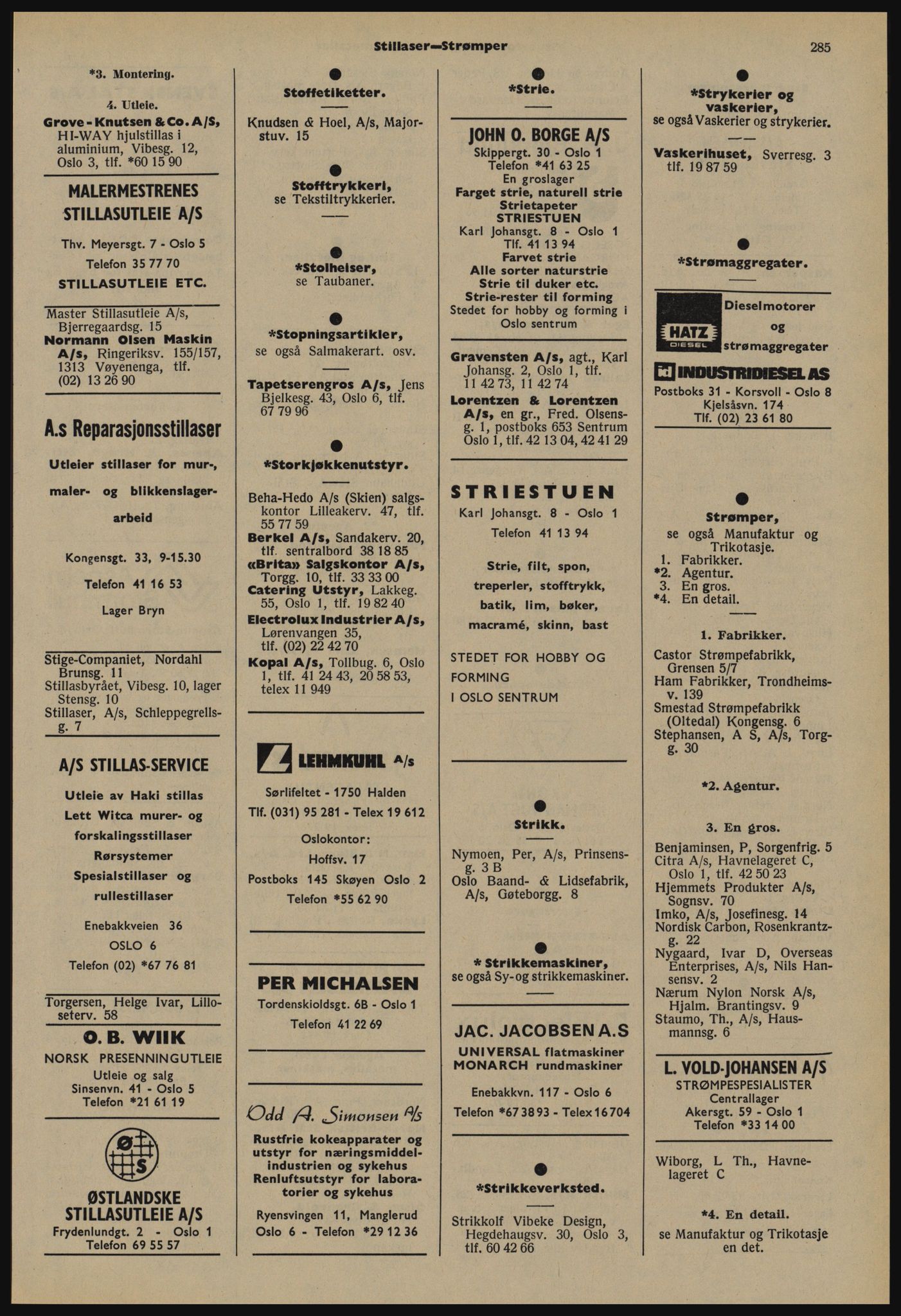 Kristiania/Oslo adressebok, PUBL/-, 1978-1979, s. 285