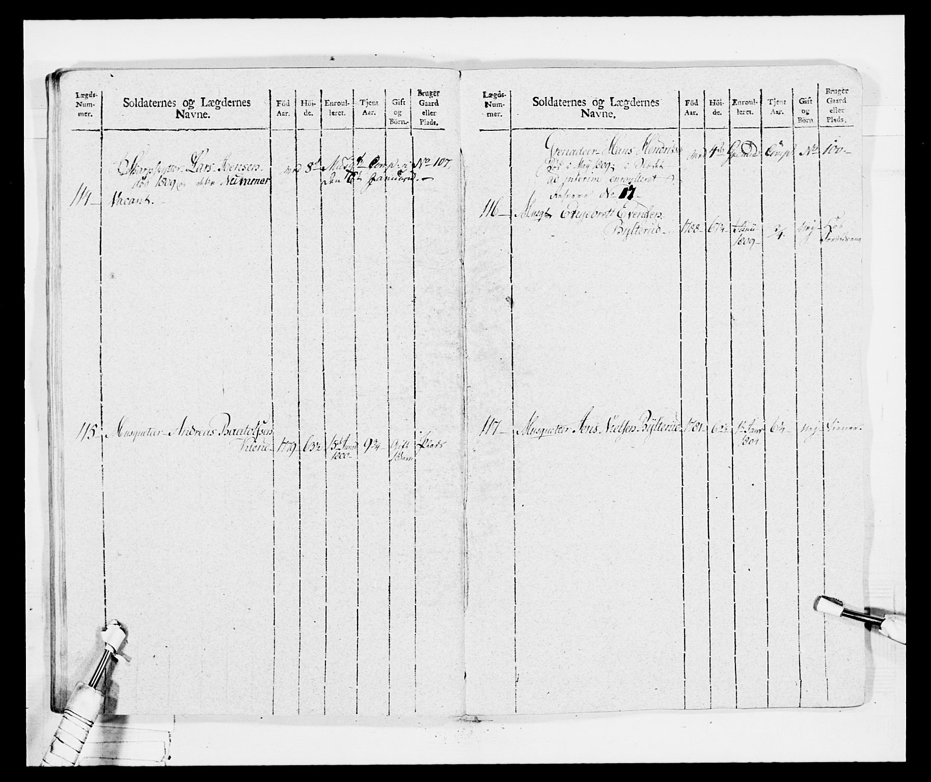 Generalitets- og kommissariatskollegiet, Det kongelige norske kommissariatskollegium, RA/EA-5420/E/Eh/L0034: Nordafjelske gevorbne infanteriregiment, 1810, s. 206