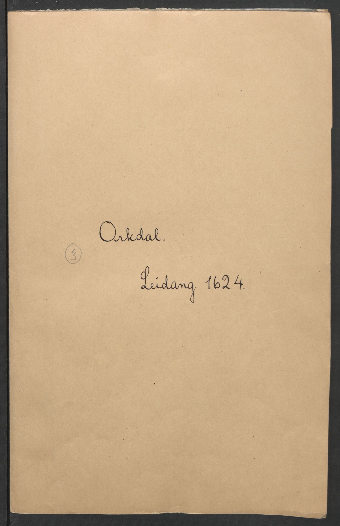 Stattholderembetet 1572-1771, RA/EA-2870/Ek/L0006/0001: Jordebøker til utlikning av garnisonsskatt 1624-1626: / Jordebøker for Trondheim len, 1624, s. 3