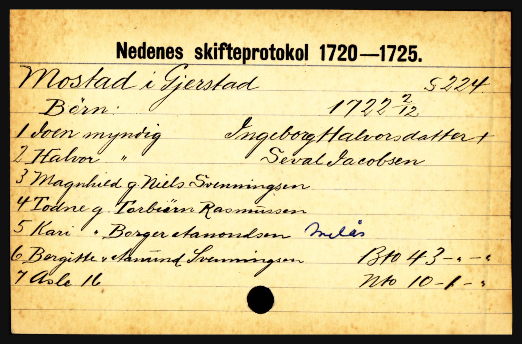 Nedenes sorenskriveri før 1824, AV/SAK-1221-0007/H, s. 20433