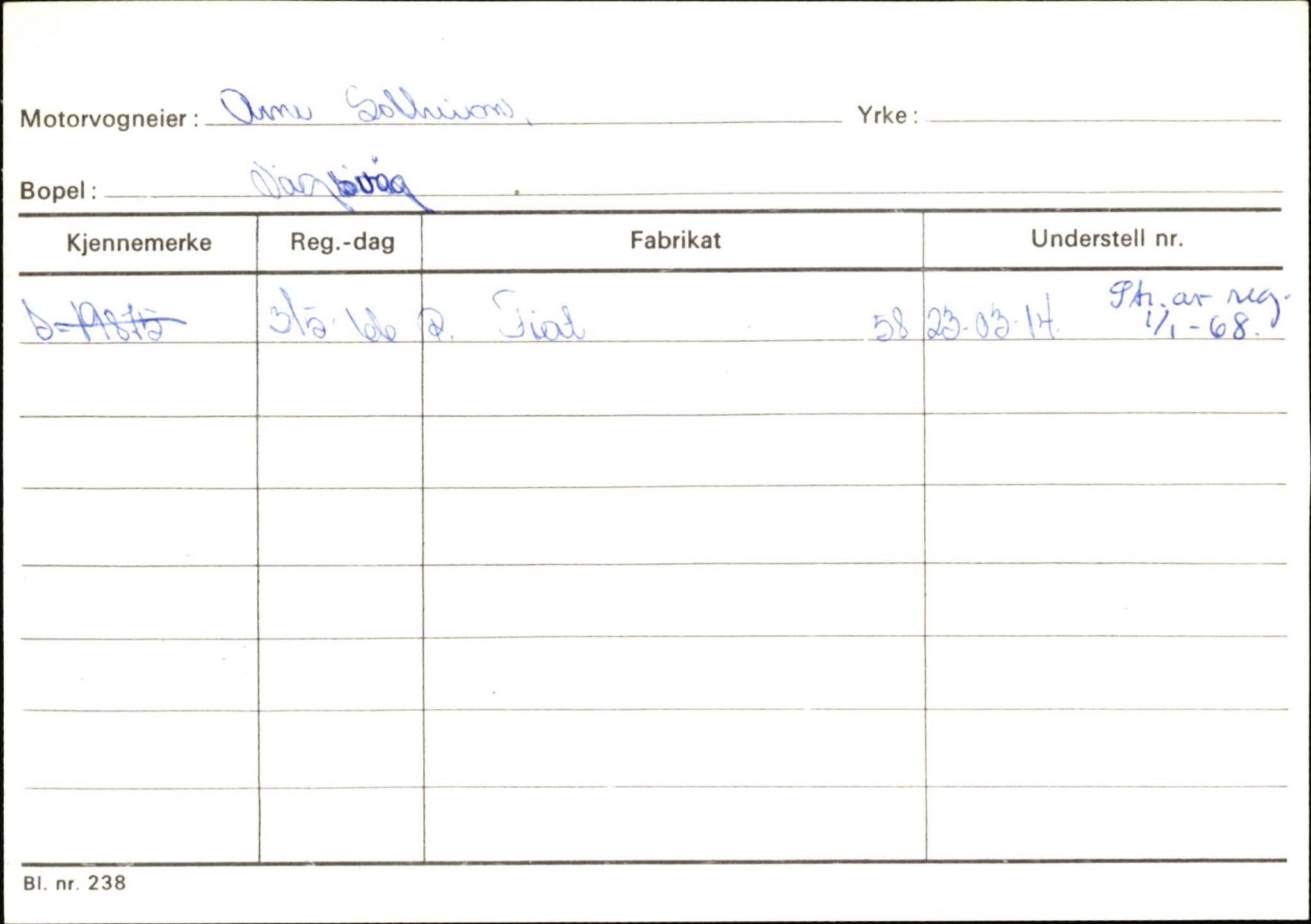 Statens vegvesen, Sogn og Fjordane vegkontor, AV/SAB-A-5301/4/F/L0145: Registerkort Vågsøy S-Å. Årdal I-P, 1945-1975, s. 139