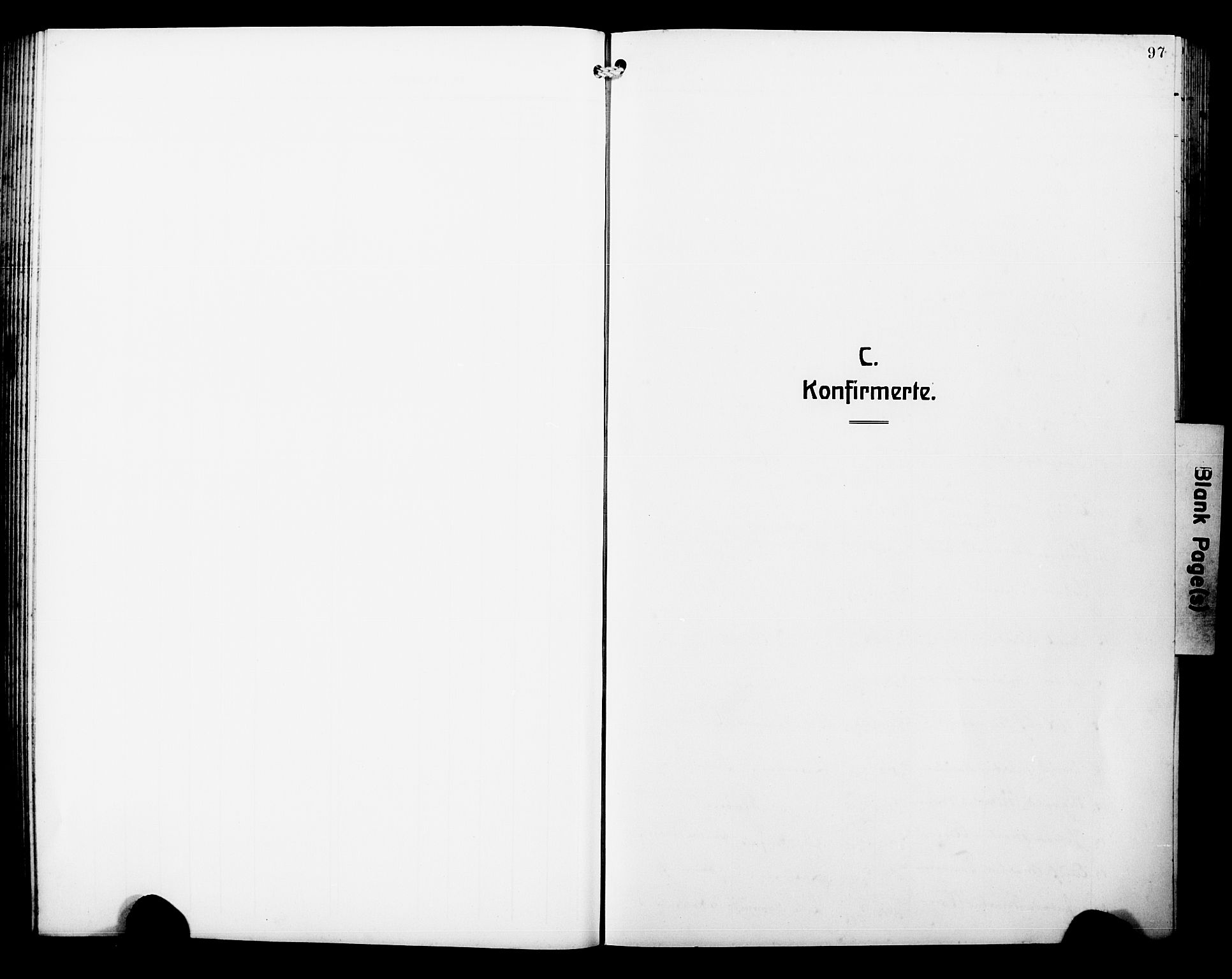 Laksevåg Sokneprestembete, SAB/A-76501/H/Ha/Hab/Haba/L0006: Klokkerbok nr. A 6, 1917-1925, s. 97