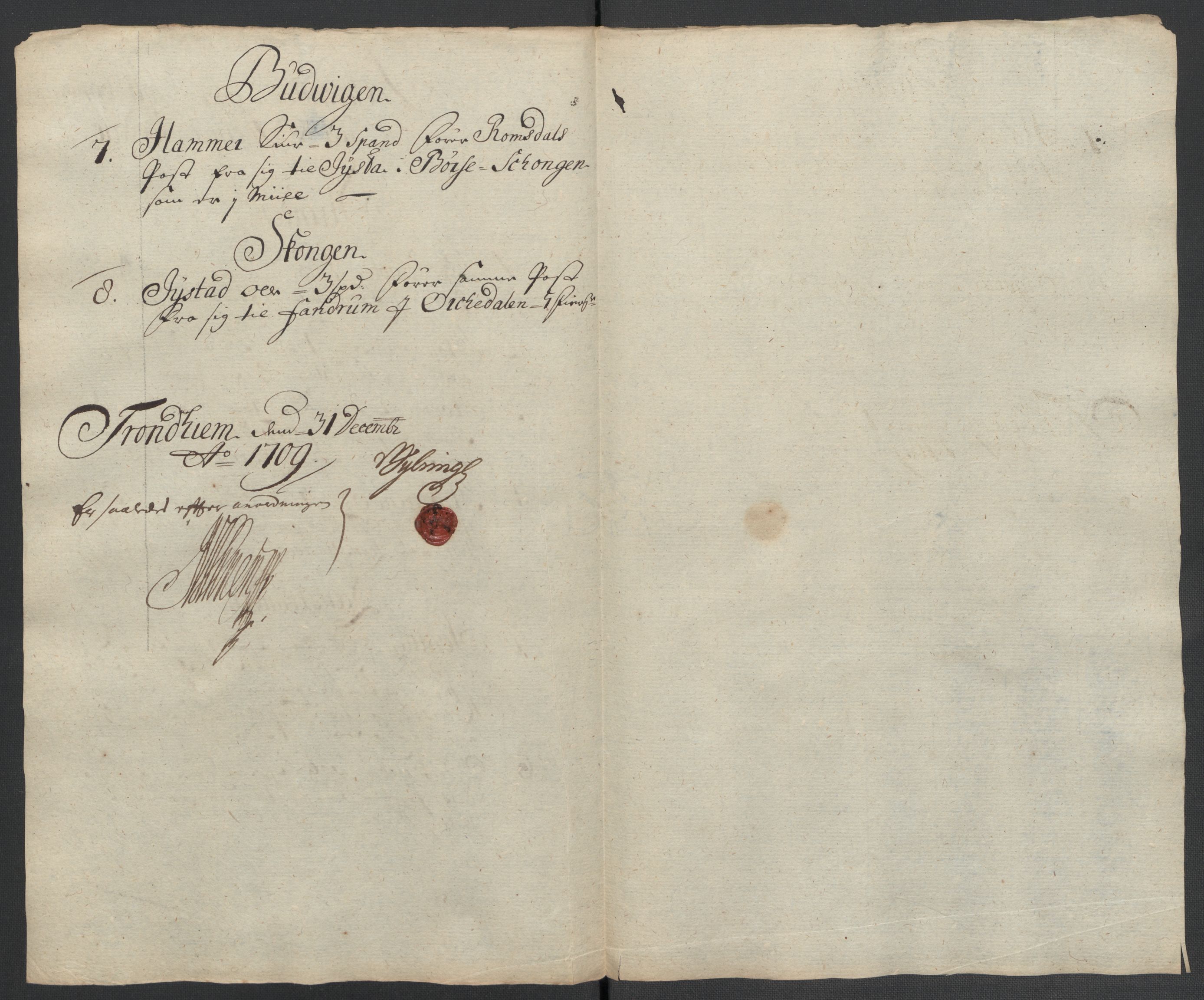 Rentekammeret inntil 1814, Reviderte regnskaper, Fogderegnskap, AV/RA-EA-4092/R61/L4111: Fogderegnskap Strinda og Selbu, 1709-1710, s. 178