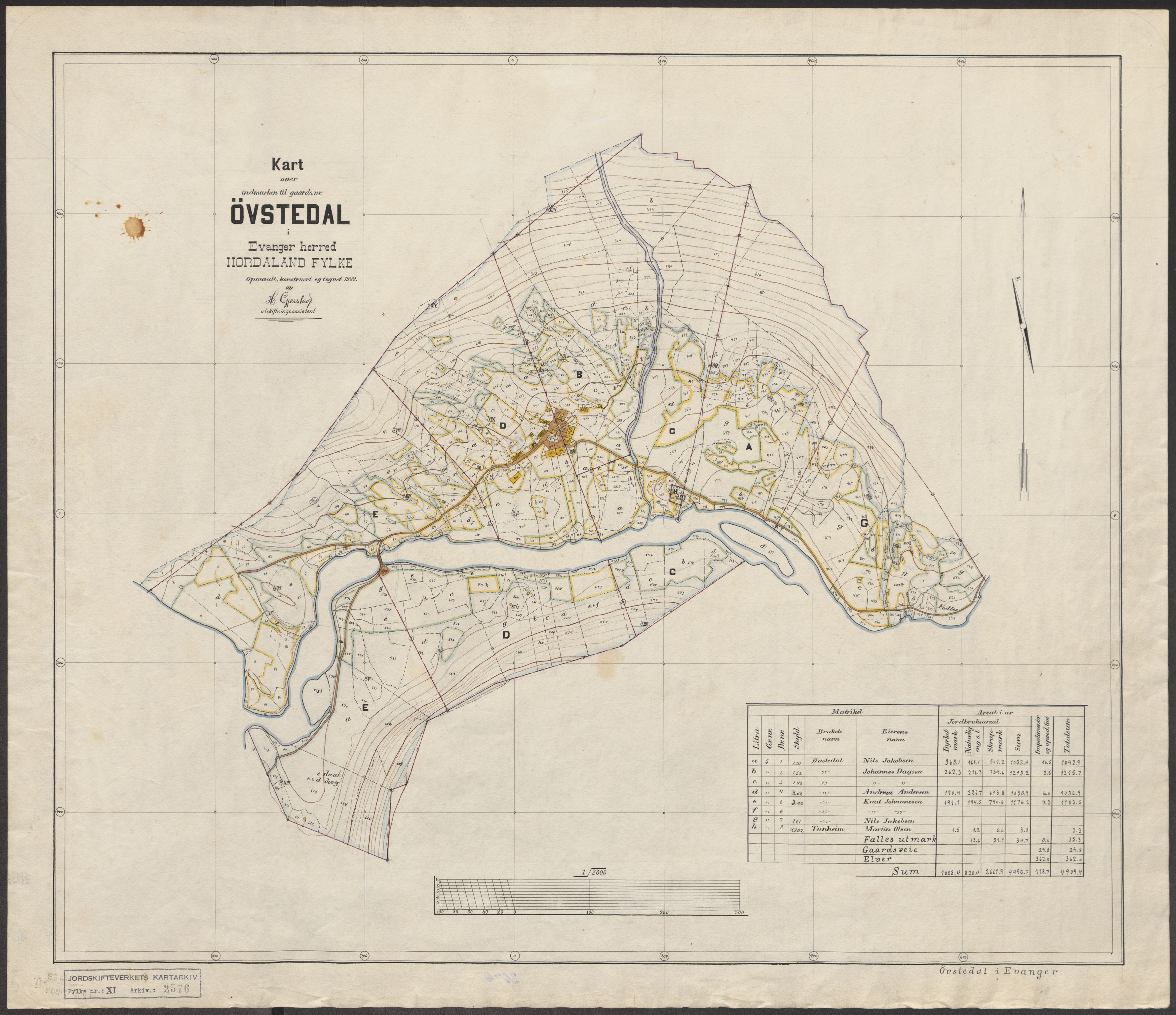 Jordskifteverkets kartarkiv, AV/RA-S-3929/T, 1859-1988, s. 2894