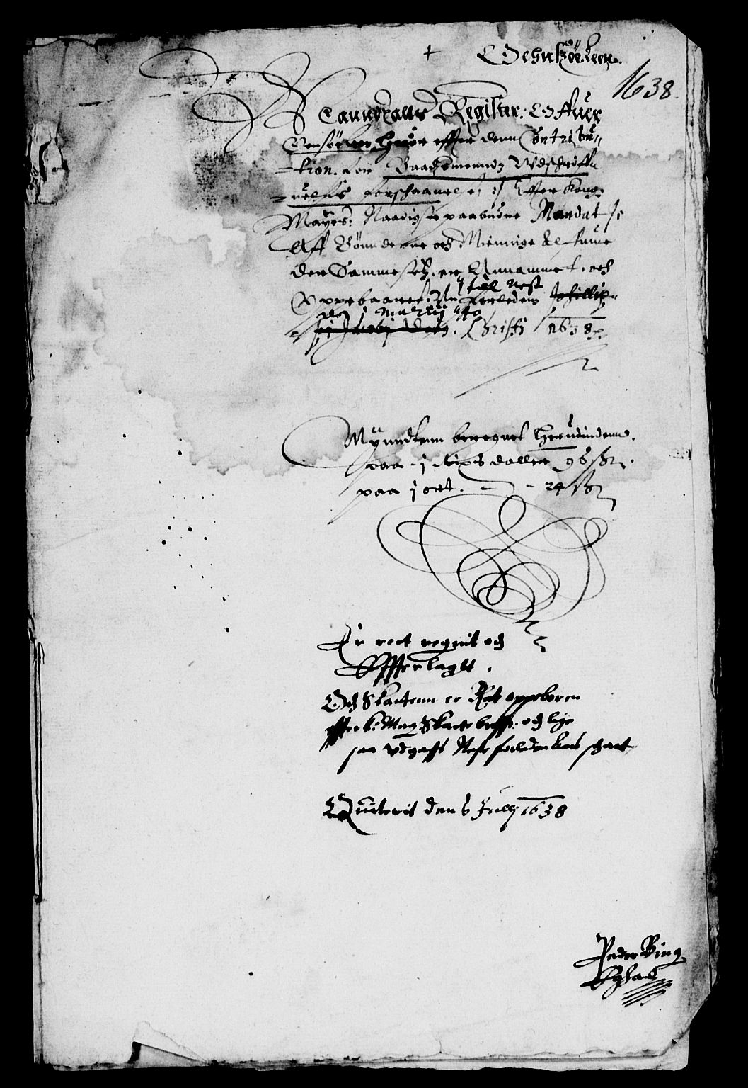 Rentekammeret inntil 1814, Reviderte regnskaper, Lensregnskaper, AV/RA-EA-5023/R/Rb/Rbe/L0001: Onsøy len, 1626-1639