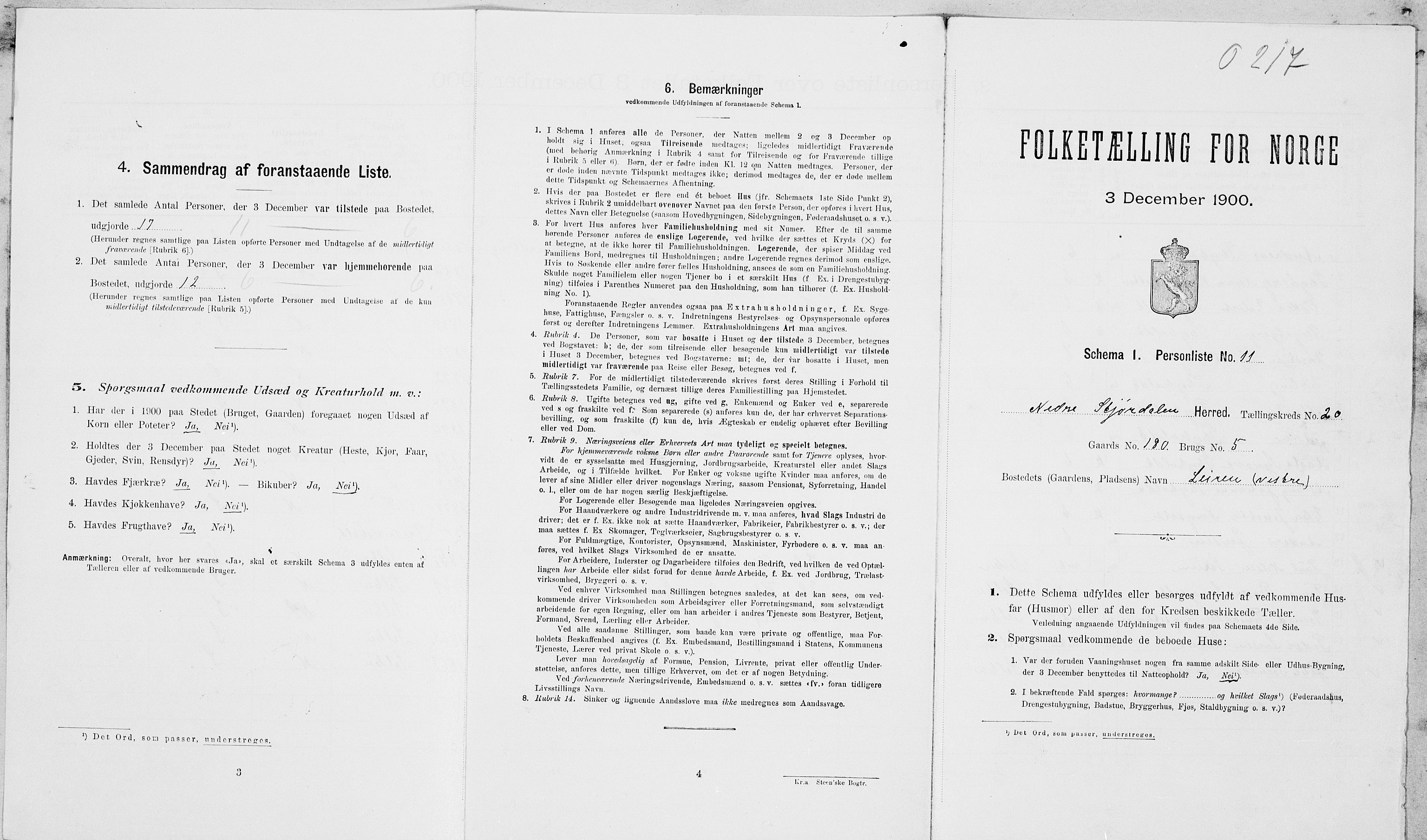 SAT, Folketelling 1900 for 1714 Nedre Stjørdal herred, 1900, s. 2116