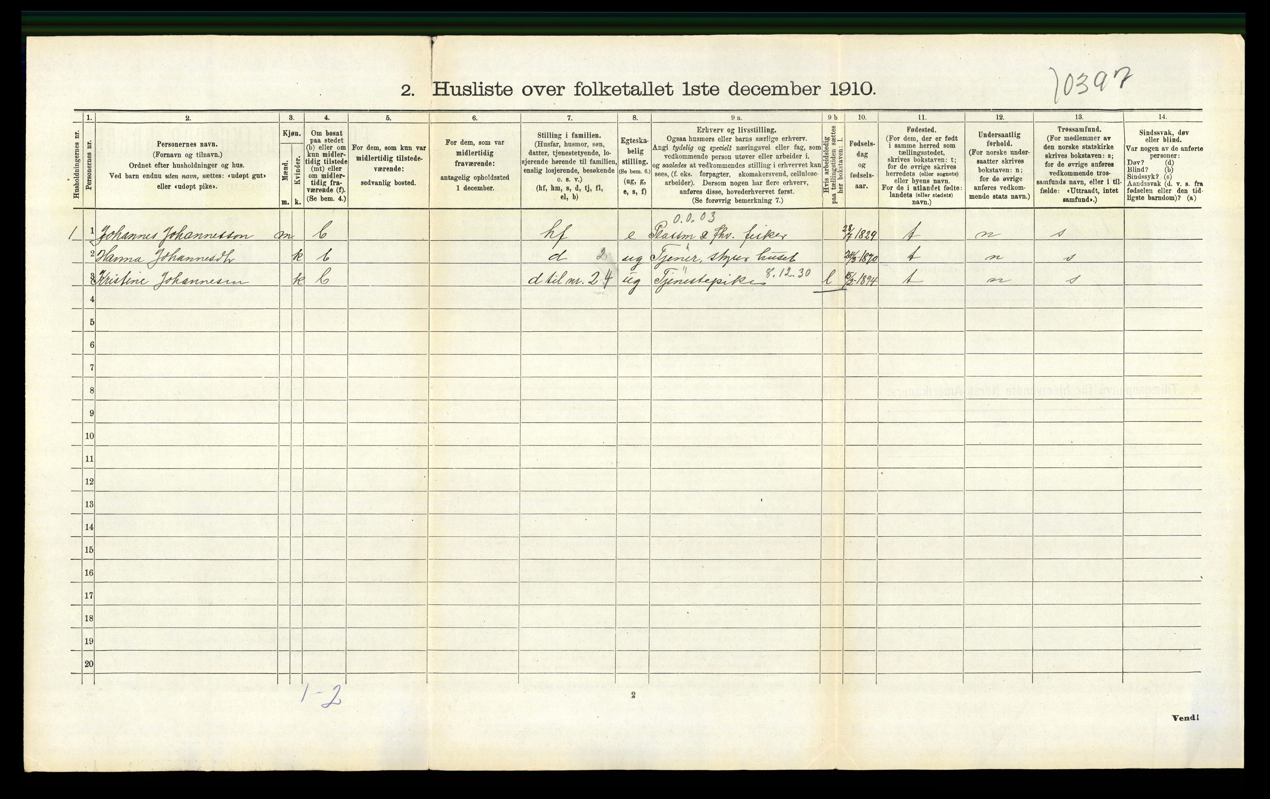 RA, Folketelling 1910 for 1240 Strandvik herred, 1910, s. 220