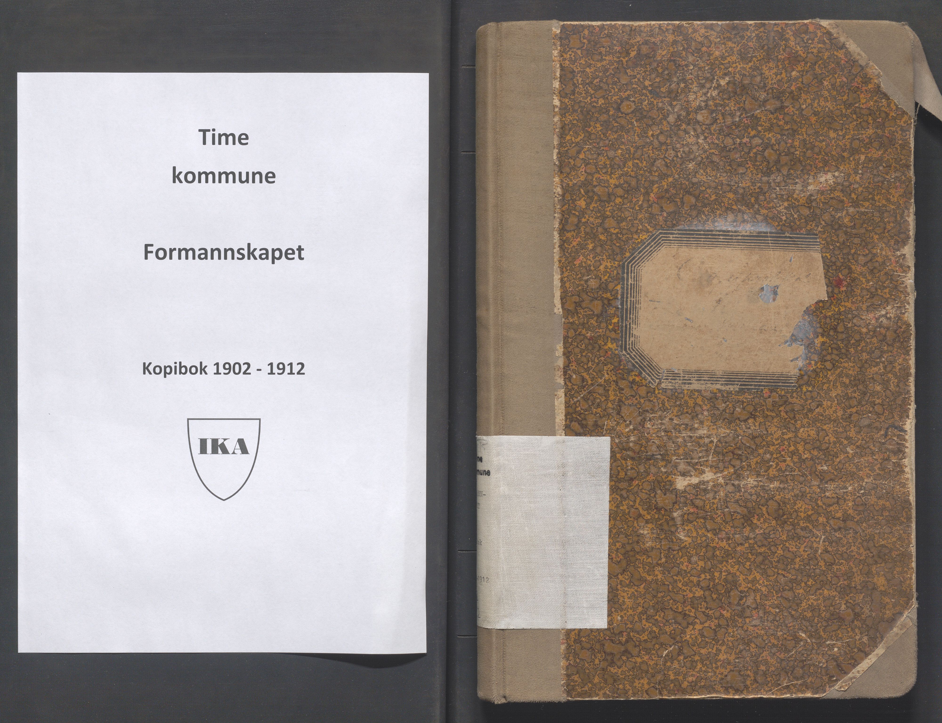 Time kommune - Formannskapet, IKAR/K-100592/B/L0002: Kopibok, 1902-1912