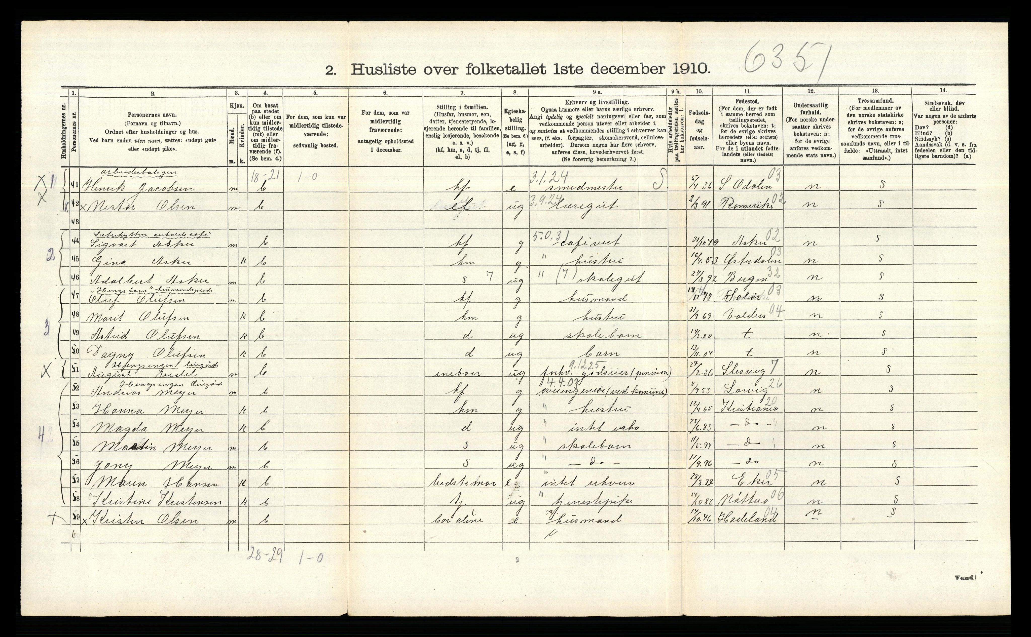 RA, Folketelling 1910 for 0218 Aker herred, 1910, s. 1114