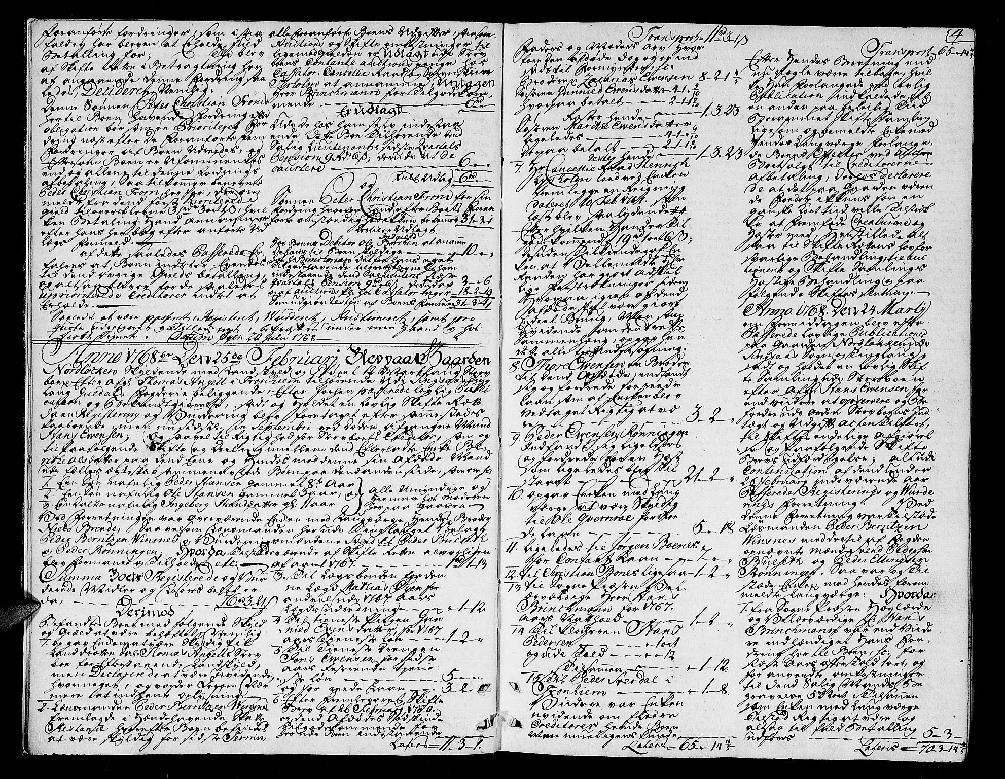 Gauldal sorenskriveri, AV/SAT-A-0014/1/3/3A/L0004: Skifteprotokoll, 1752-1772, s. 3b-4a