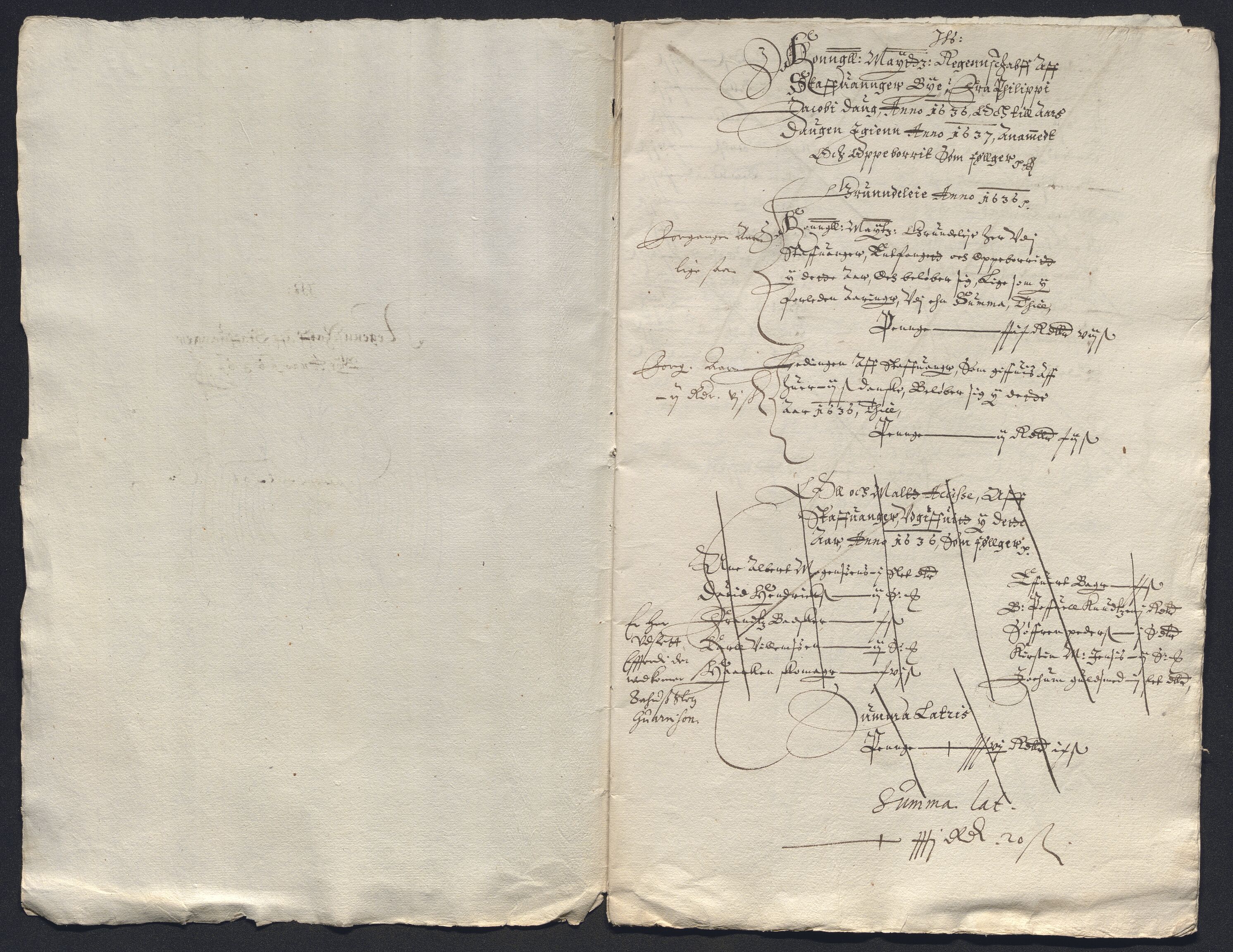 Rentekammeret inntil 1814, Reviderte regnskaper, Byregnskaper, RA/EA-4066/R/Ro/L0298: [O1] By- og kontribusjonsregnskap, 1624-1639, s. 156