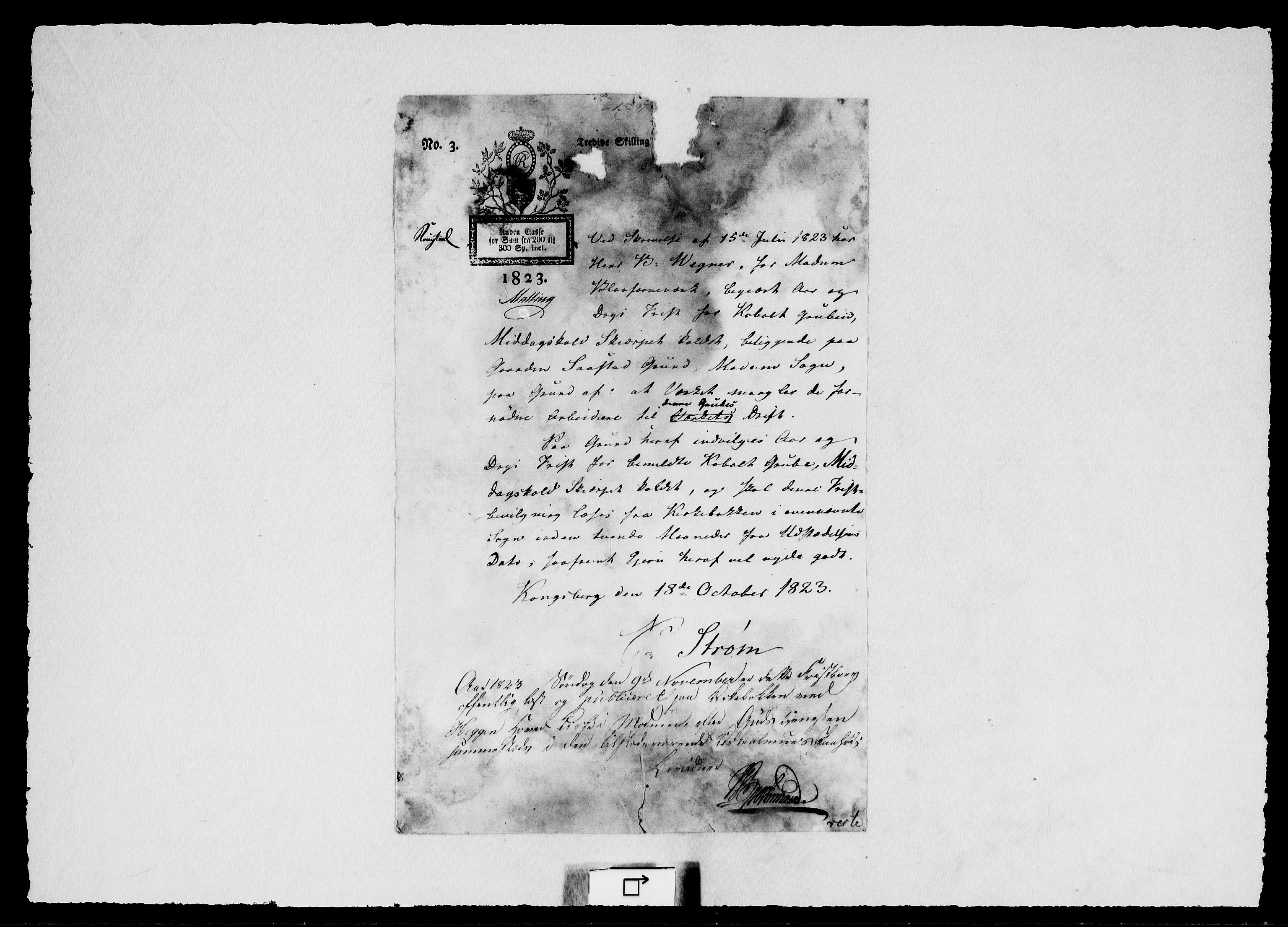 Modums Blaafarveværk, RA/PA-0157/G/Gc/L0160/0011: -- / Papiere in Betreff der Streitigkeiten mit Herrn A.G. Kaselach in Berlin, 1786-1848, s. 385